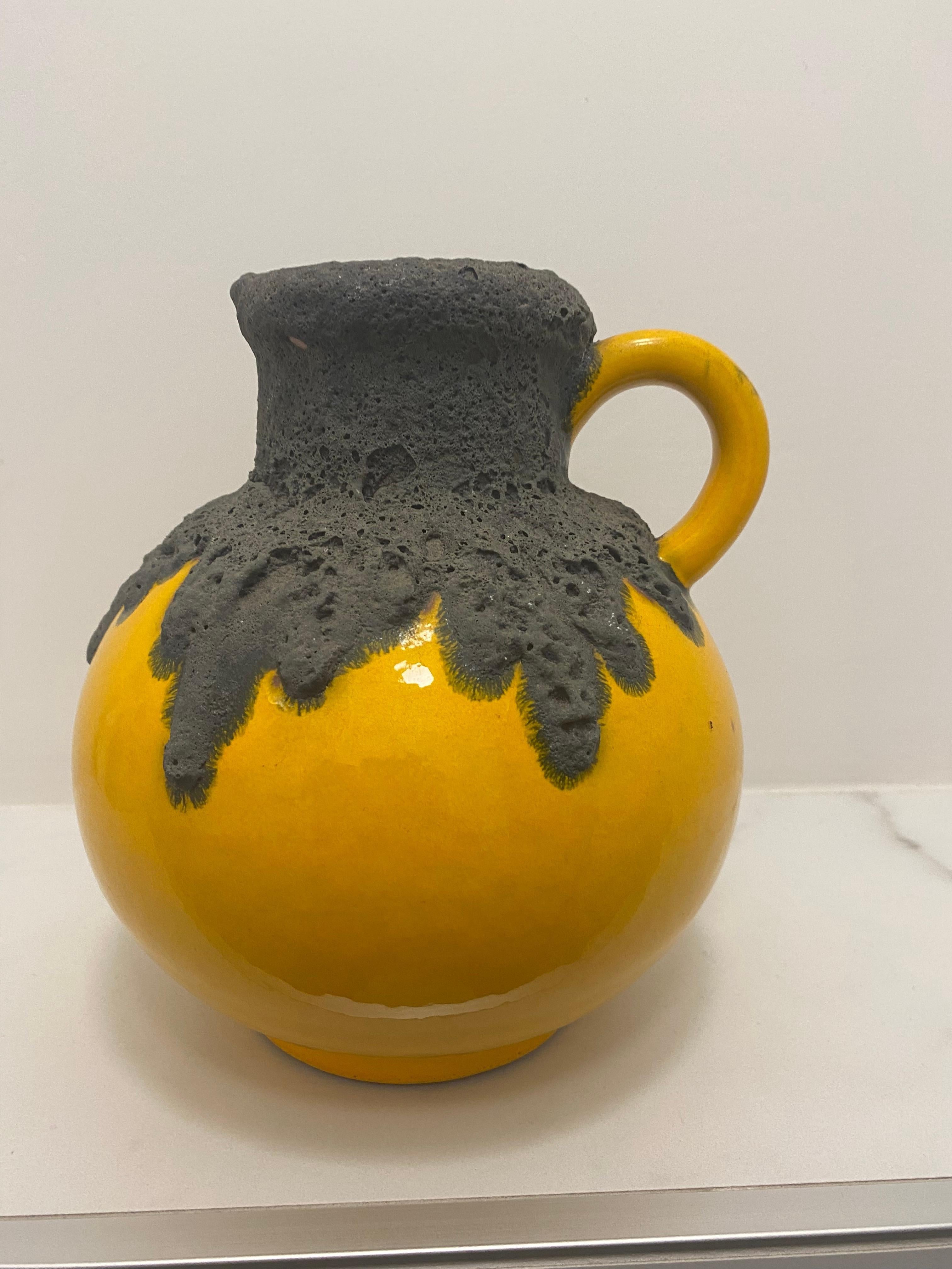 Mid-Century moderno Vaso di lava grassa anni '70 di ES Keramik Germania in vendita