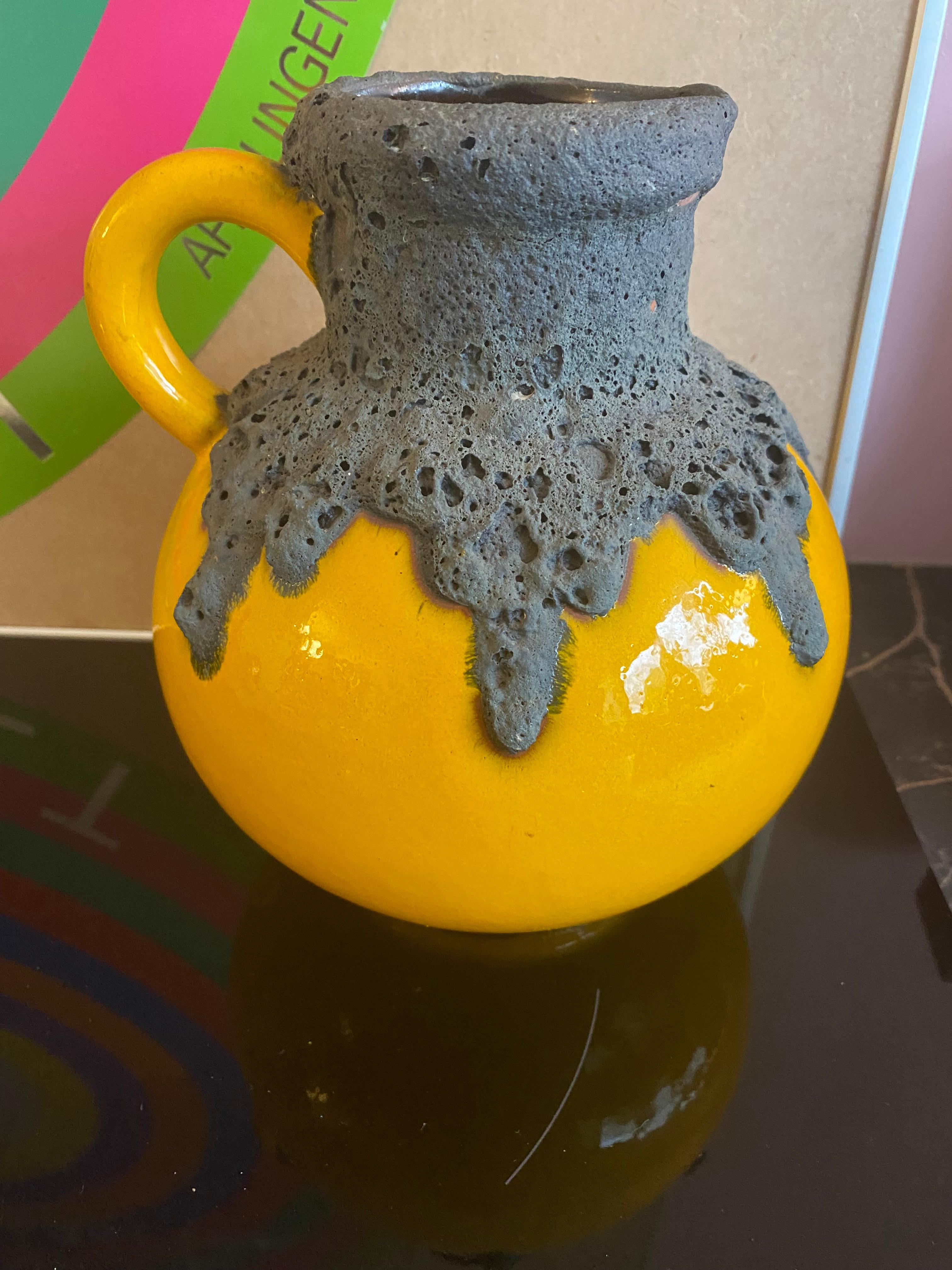 Vaso di lava grassa anni '70 di ES Keramik Germania In condizioni buone in vendita a Waddinxveen, ZH