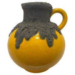 Seventies Fat Lava Vase of Jug by ES Keramik Germany
