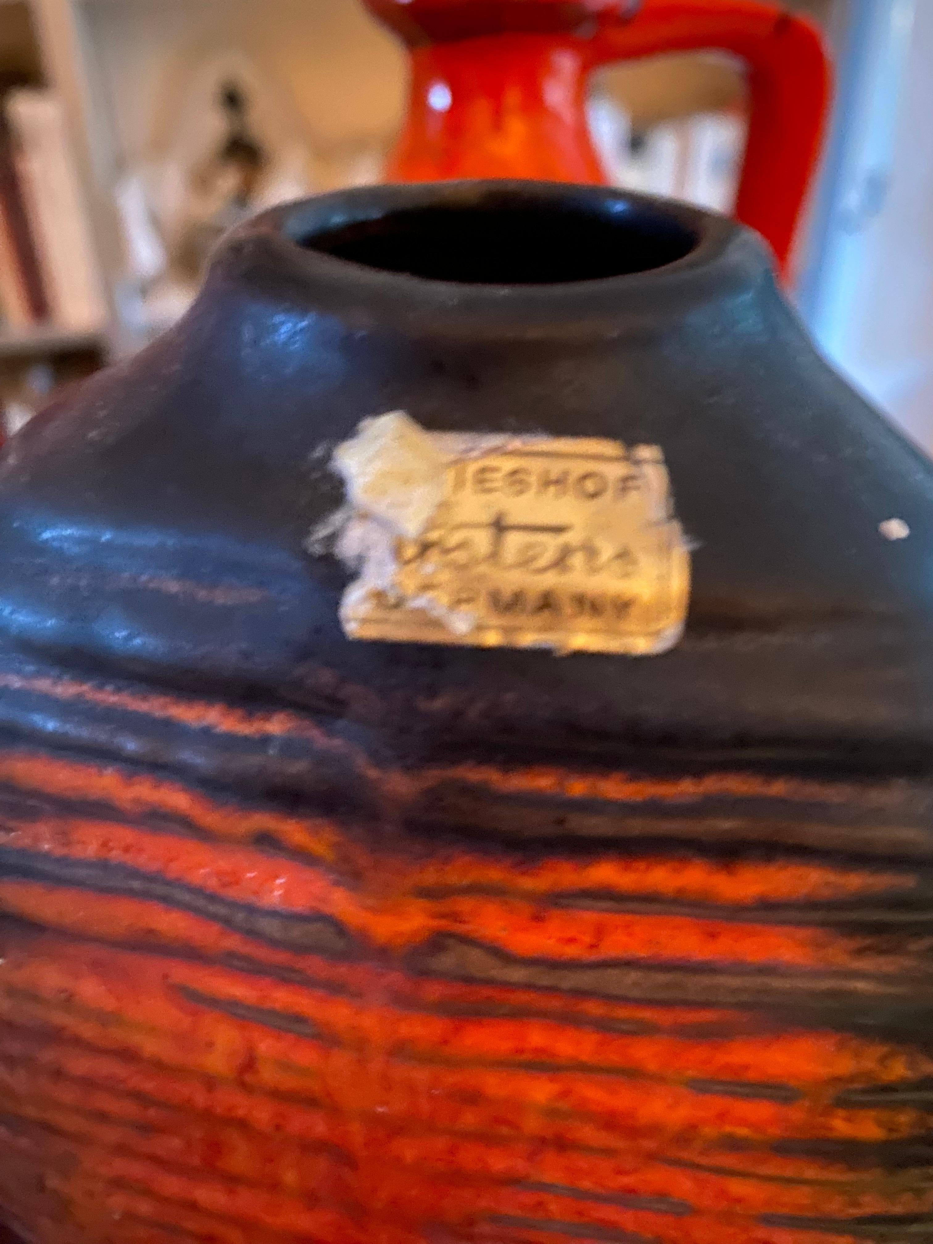 Ceramica Vasi in lava grassa anni '70 Germania (3 pz) in vendita