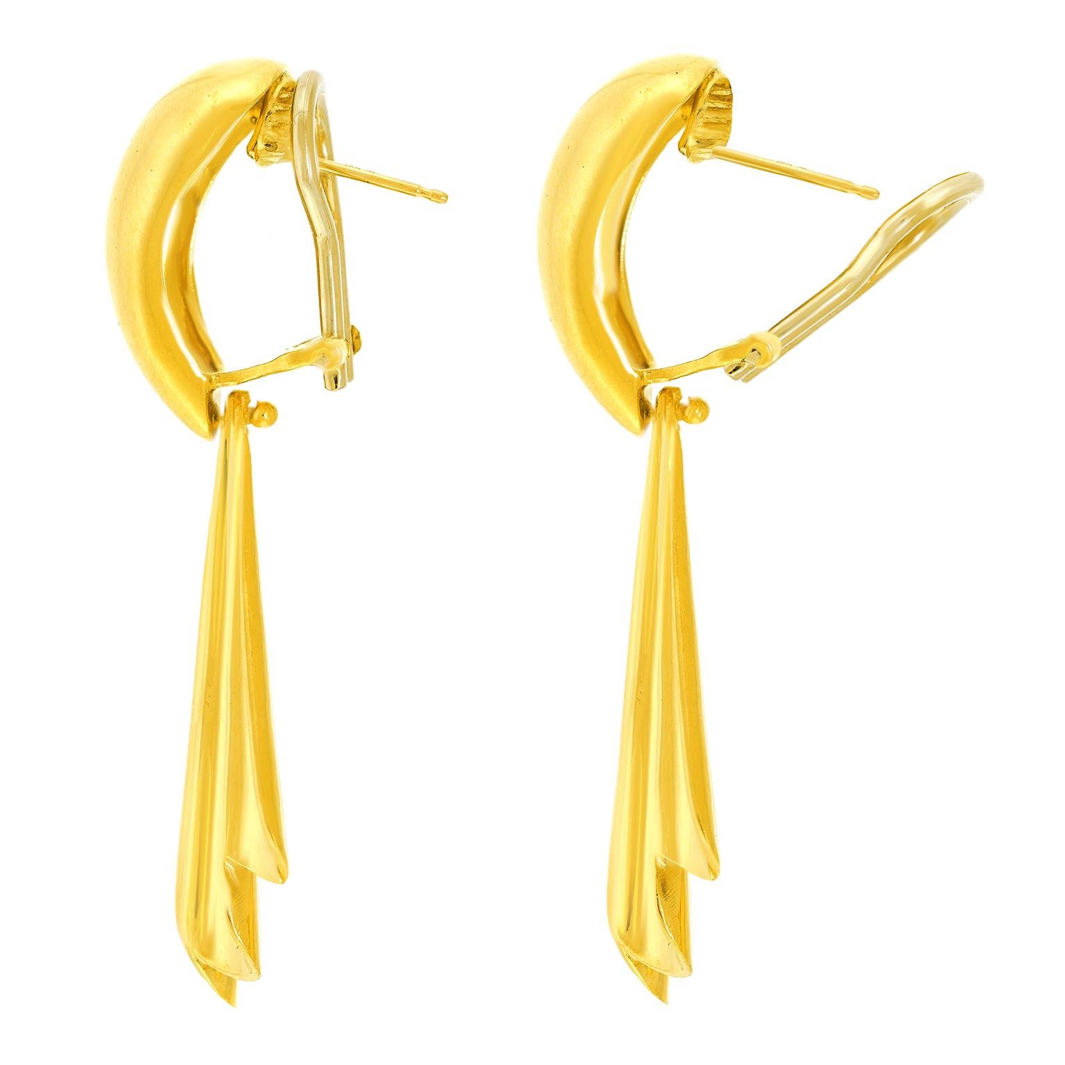 Orecchini in oro anni '70 in vendita 3