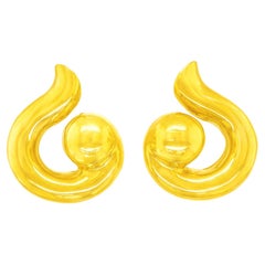 Seventies Gold Earrings