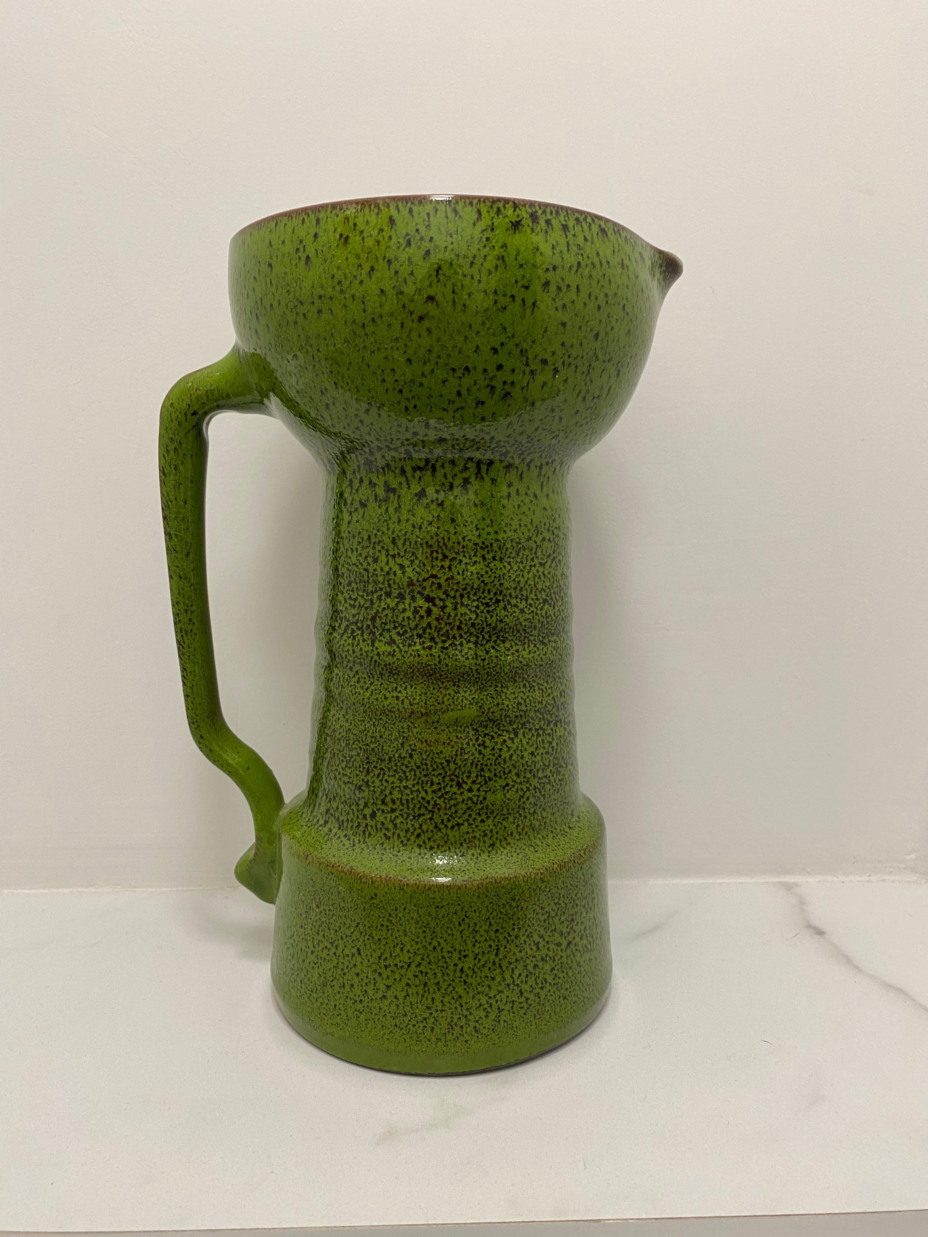 Wunderschöne große Vase aus den Siebzigern in Grün