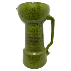 Retro Seventies Green Vase or Jug