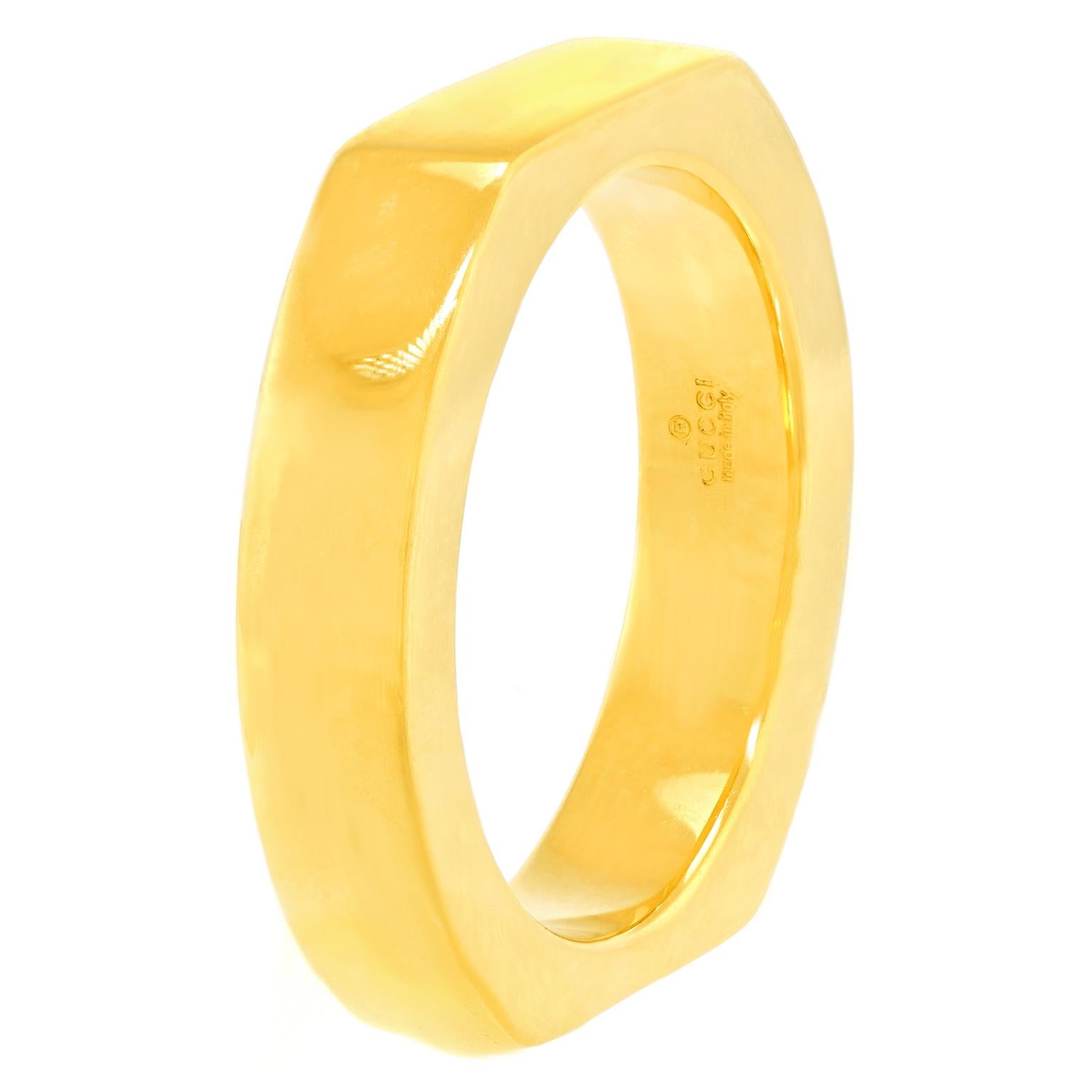 Anello Gucci anni '70 in oro giallo In condizioni ottime in vendita a Litchfield, CT