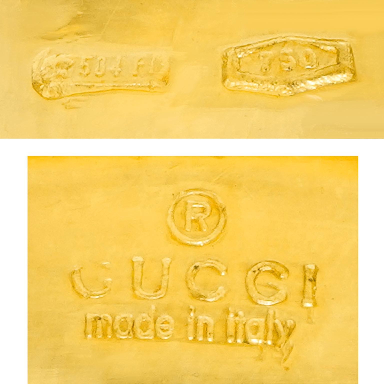 Anello Gucci anni '70 in oro giallo in vendita 1