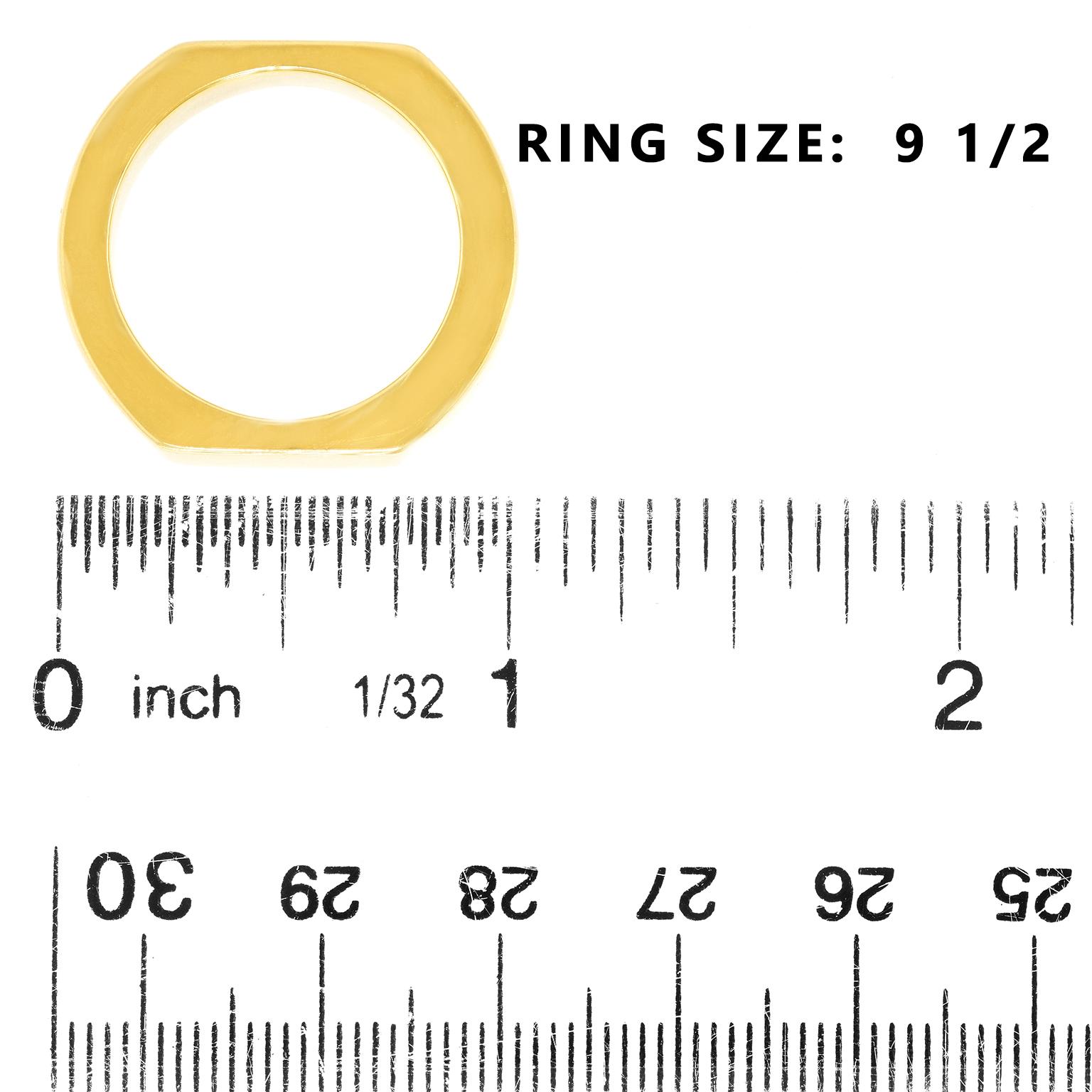 Anello Gucci anni '70 in oro giallo in vendita 2