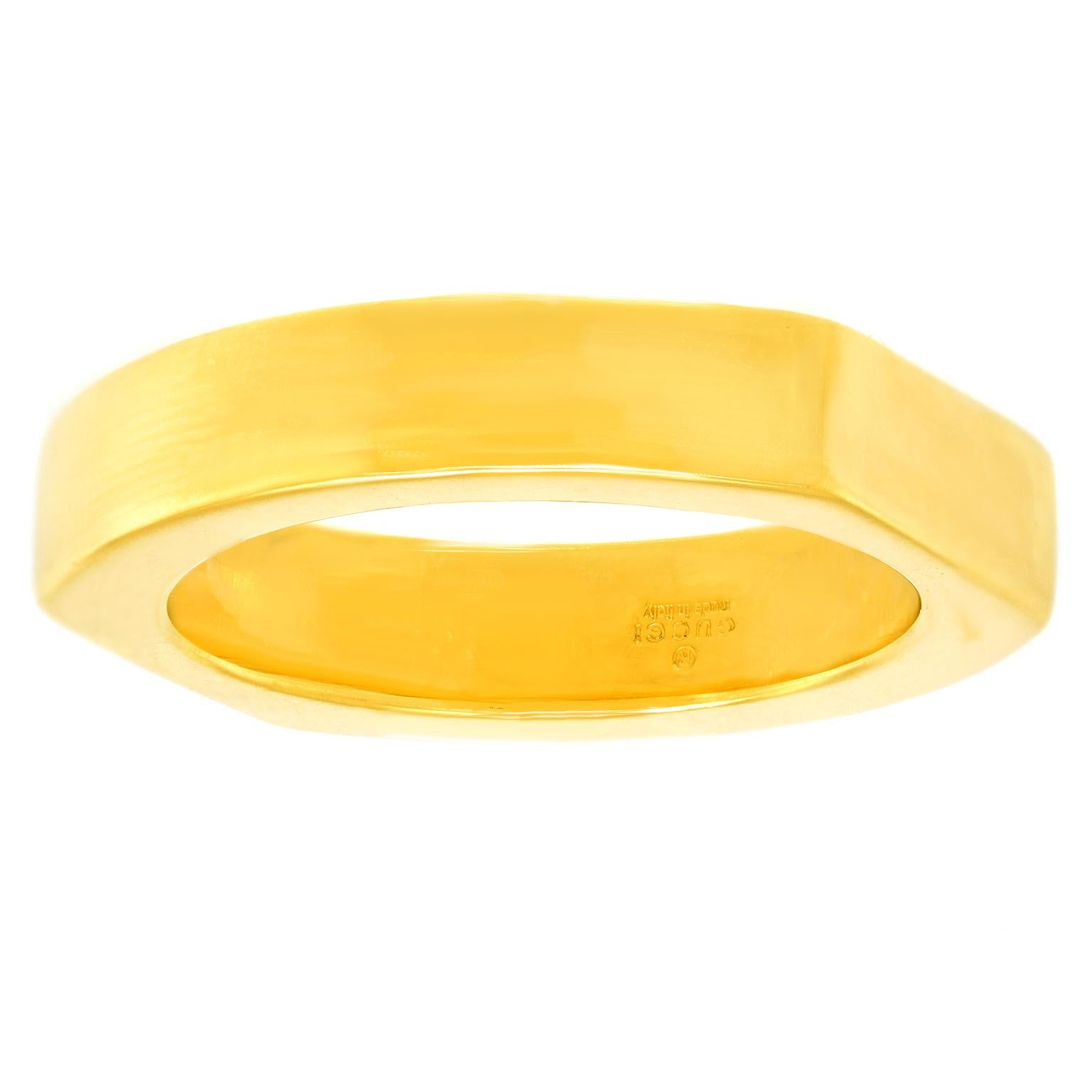 Anello Gucci anni '70 in oro giallo in vendita 3