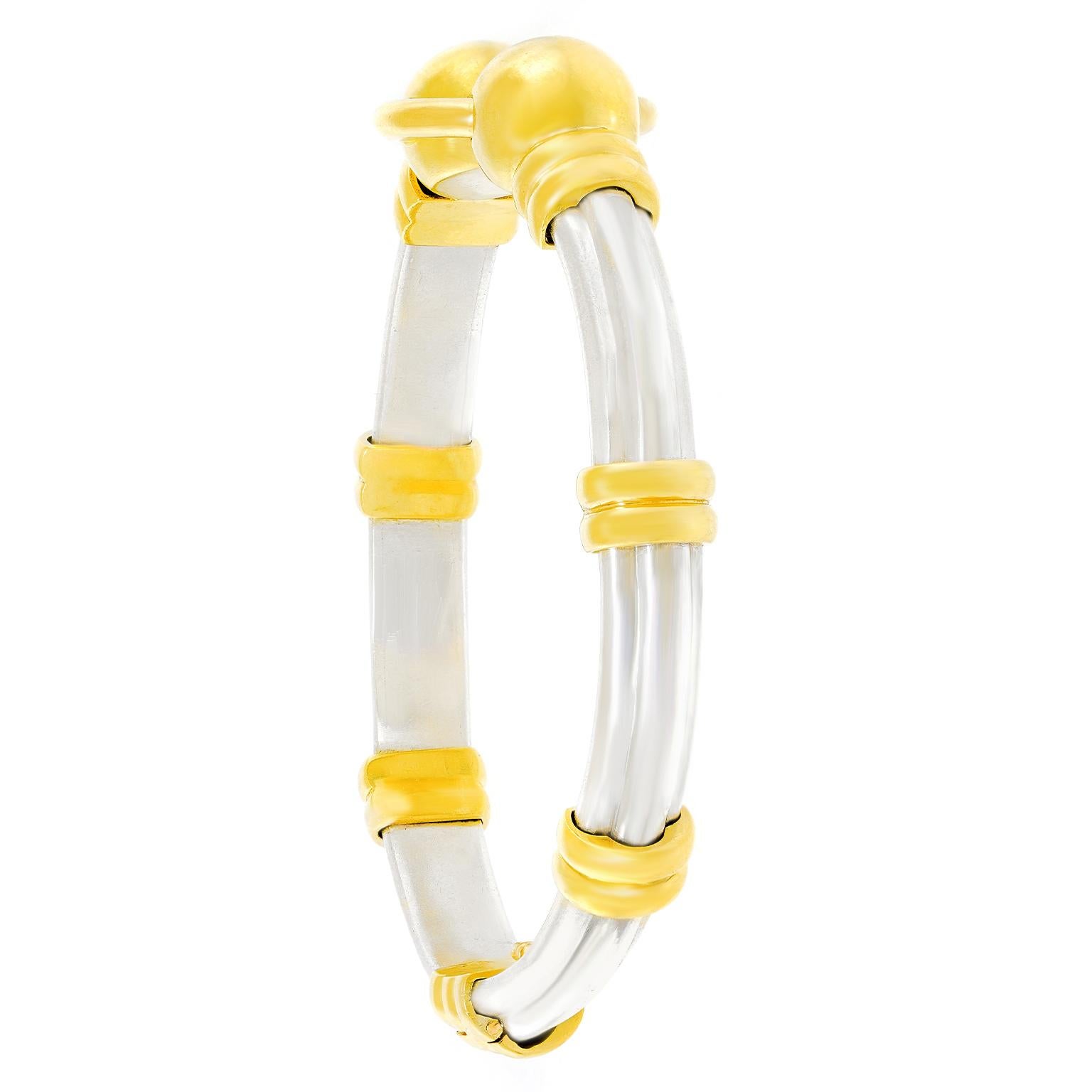 Seventies Hermes Gold & Silver Bracelet 5