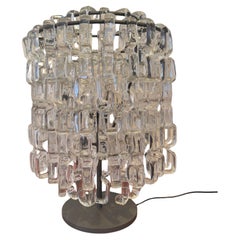 Obra de arte en vidrio entrelazado de los años setenta, Barbini, Italia