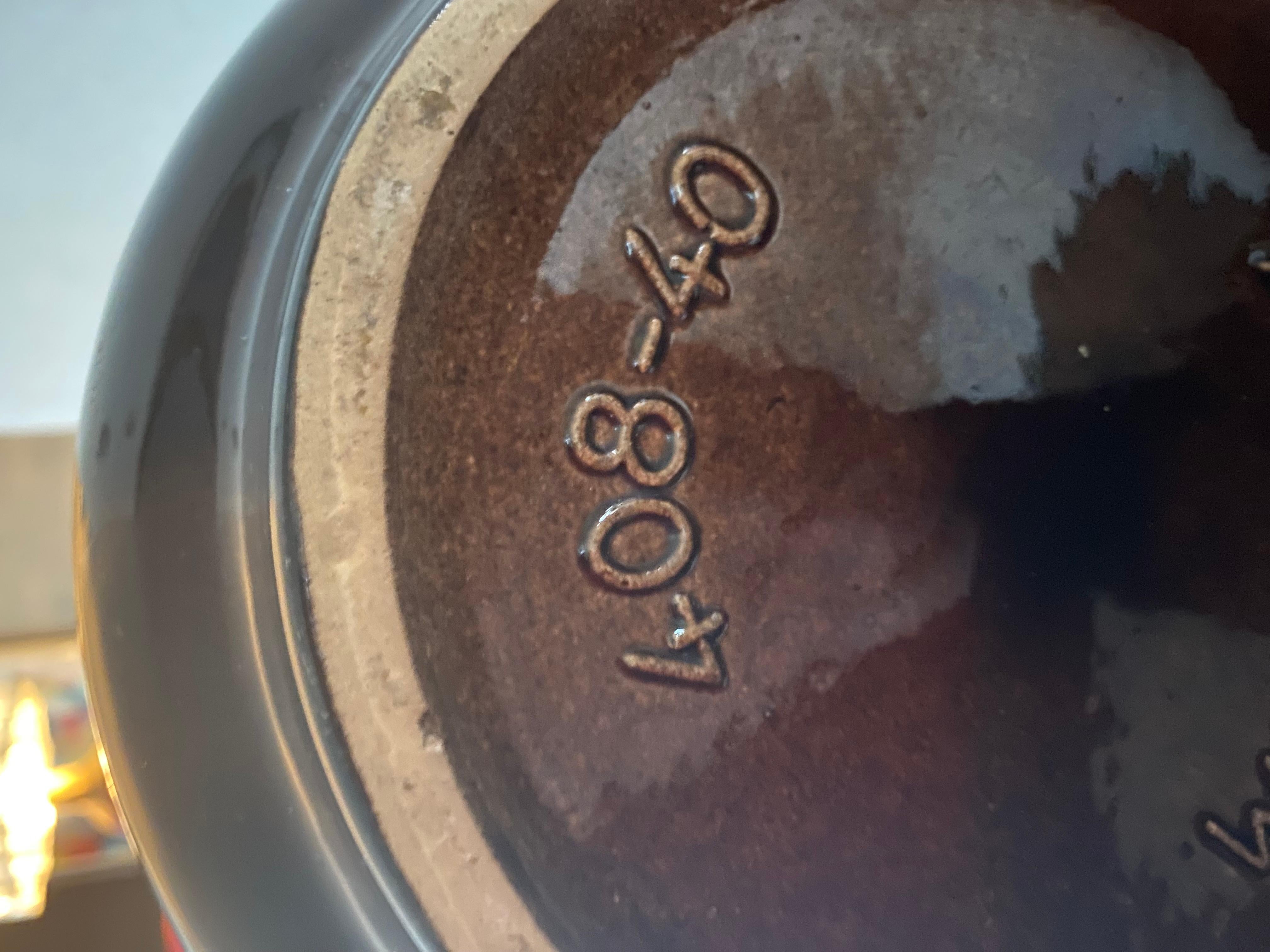 Vaso in lava grassa grande degli anni Settanta di Scheurich Keramik Germania in vendita 3