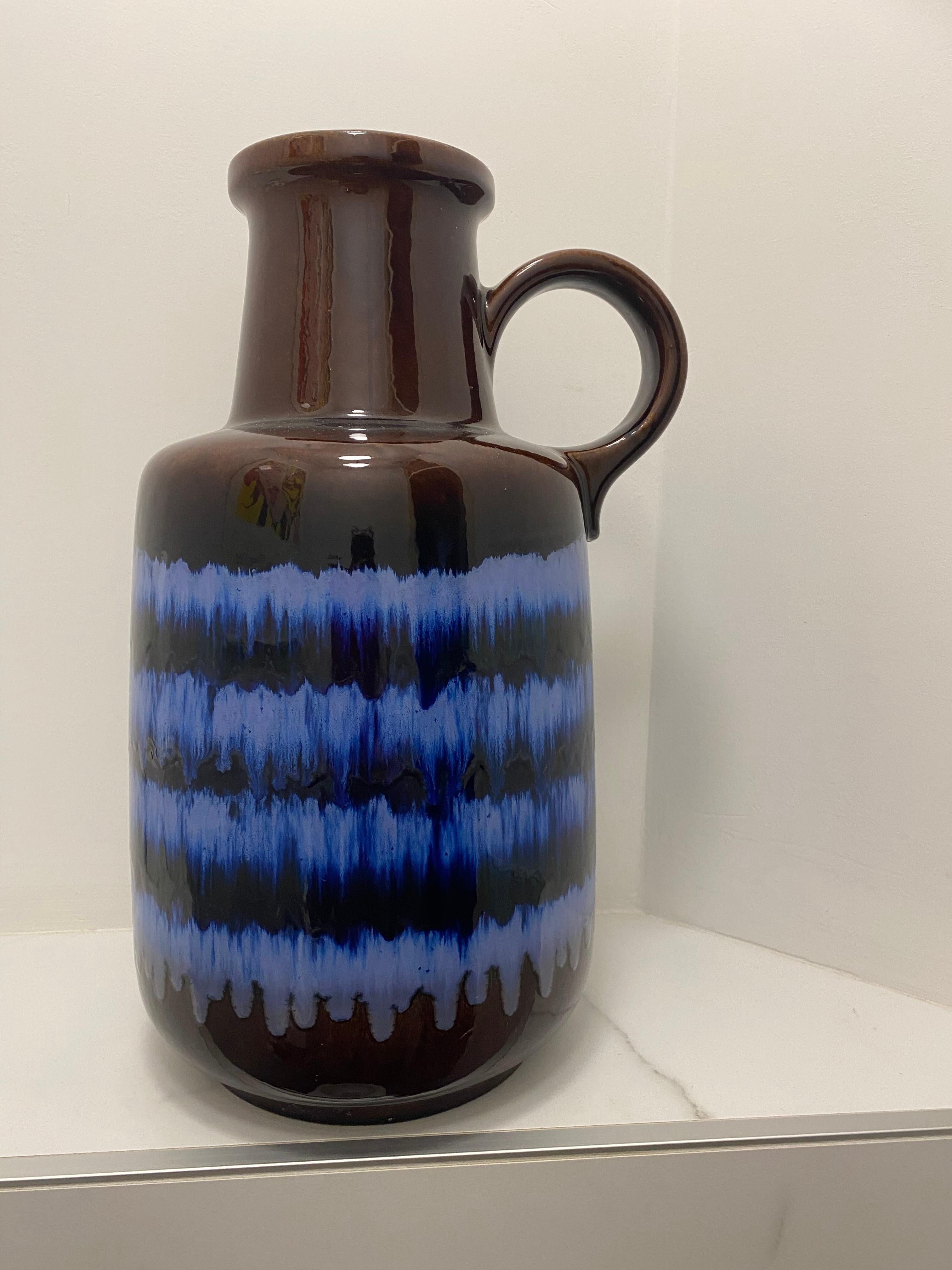 Fine XX secolo Vaso in lava grassa grande degli anni Settanta di Scheurich Keramik Germania in vendita