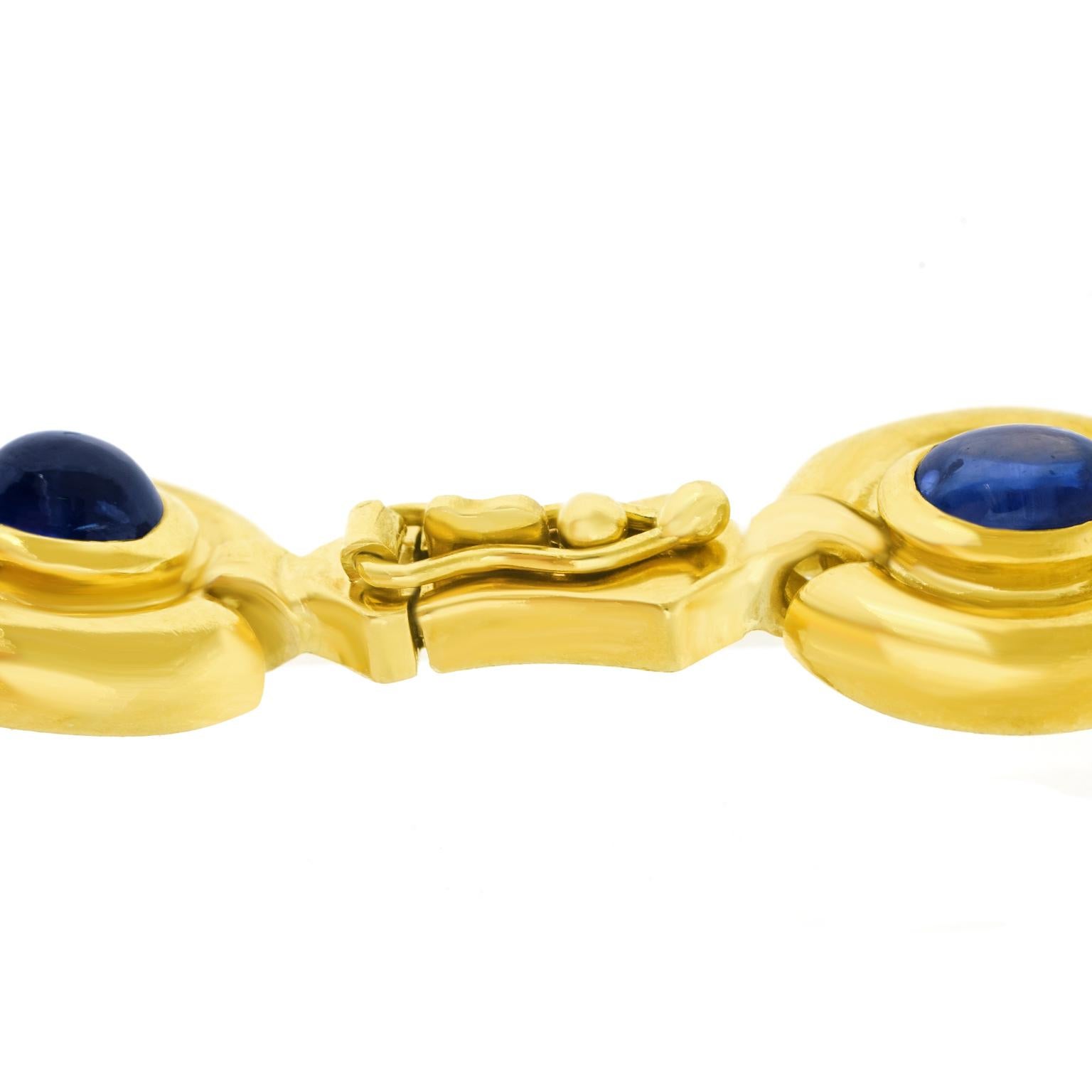 Bracelet saphir et diamant des années soixante-dix en vente 4