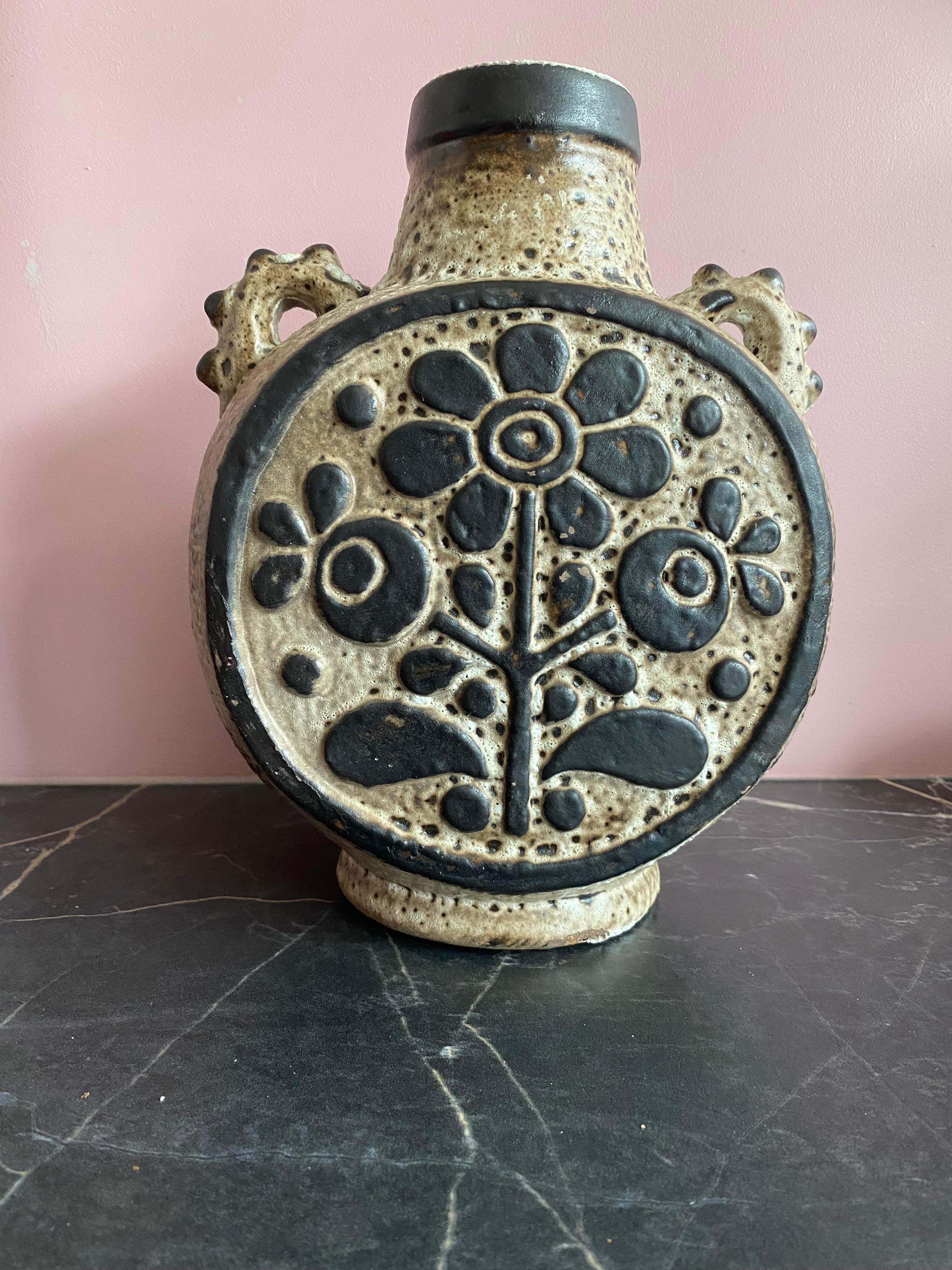 Tedesco Vaso anni '70 di Dieter Peter per Carstens Keramik Germania in vendita