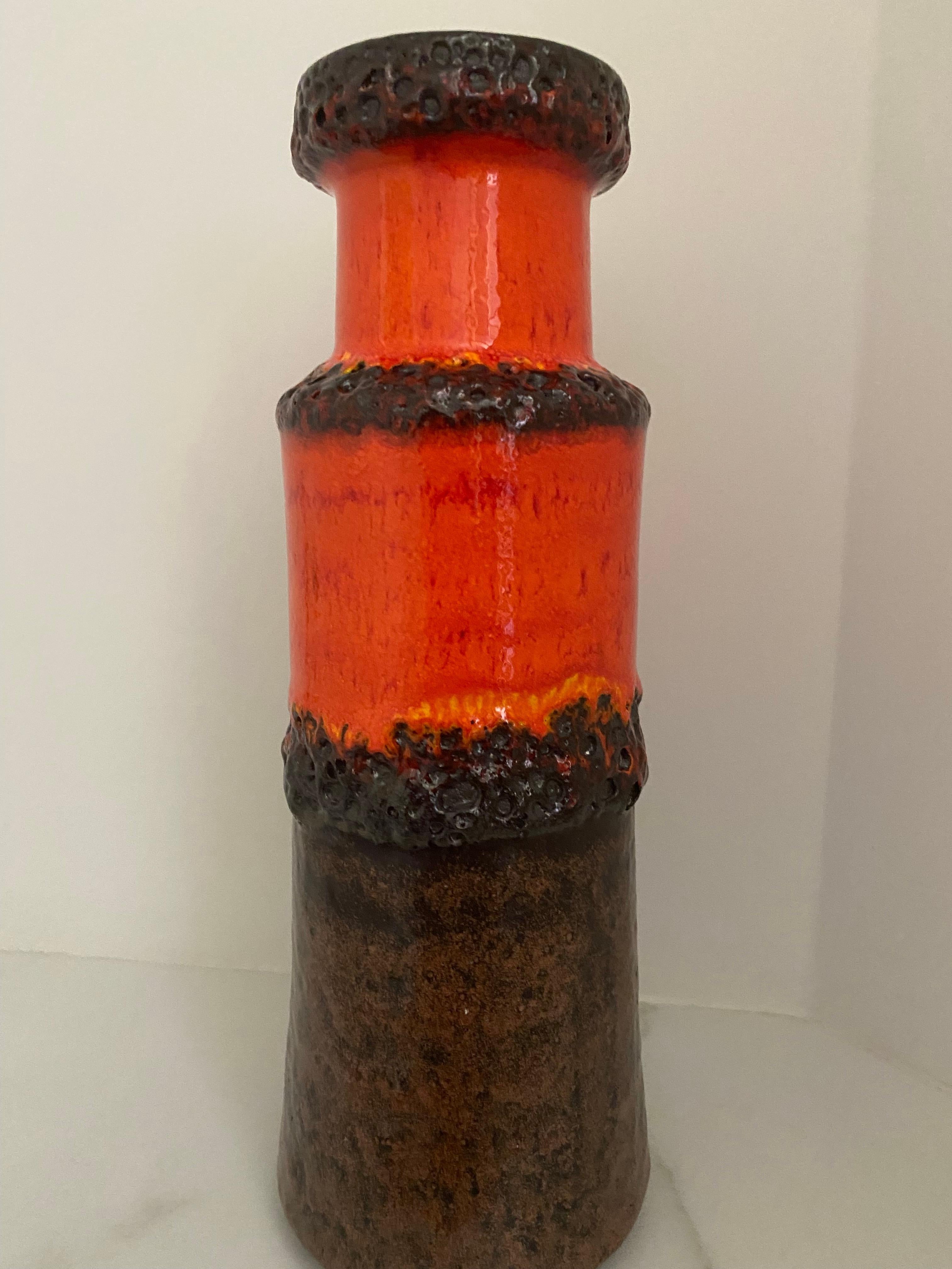 Tedesco Vaso anni '70 di Scheurich Keramik Germania in vendita