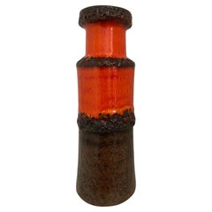 Vase des années 70 fabriqué par Scheurich Keramik Allemagne