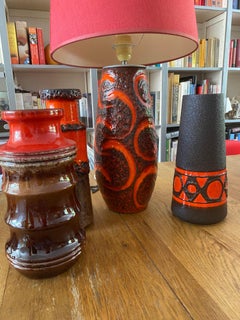 Vaso degli anni '70 realizzato da Schlossberg Keramik Germania