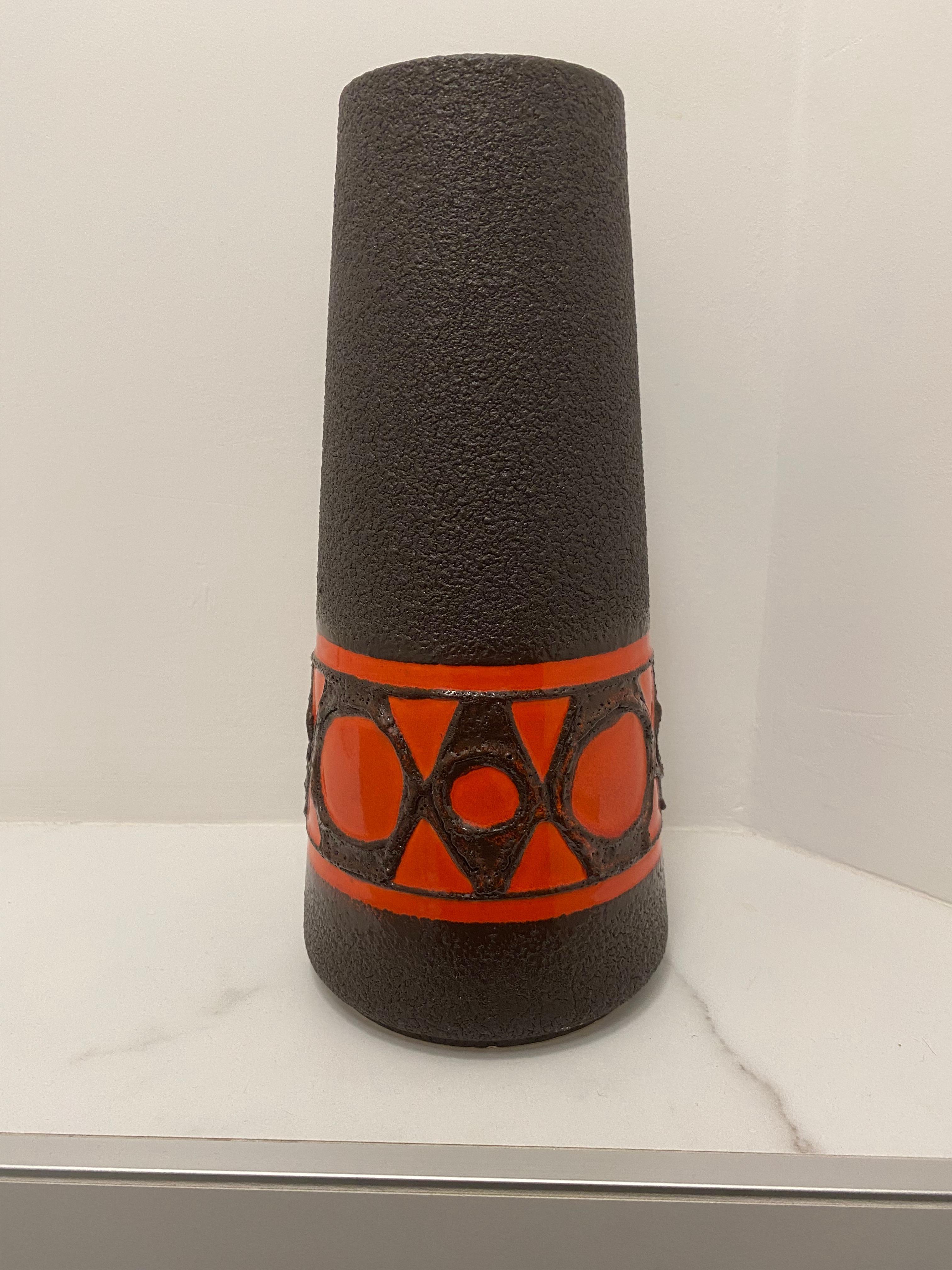 Space Age Vaso degli anni '70 realizzato da Schlossberg Keramik Germania in vendita