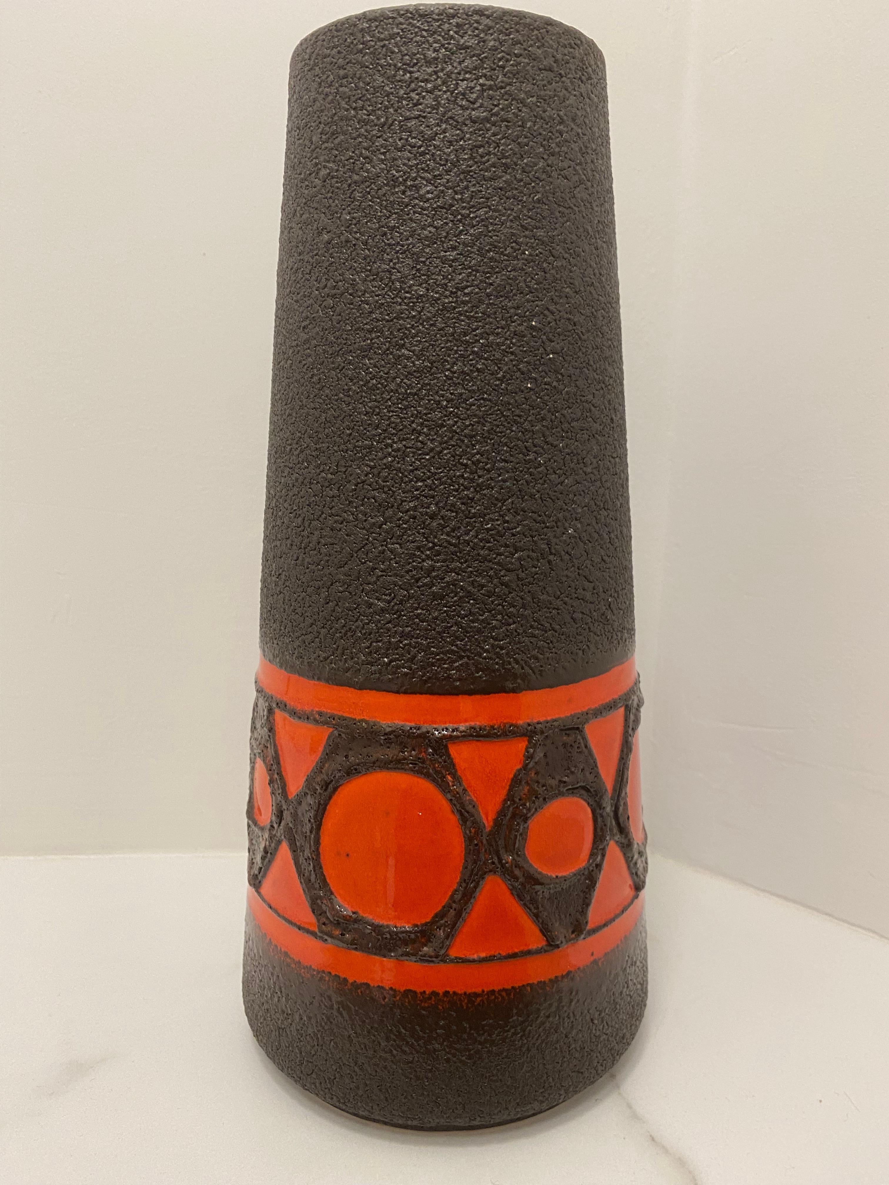 Vaso degli anni '70 realizzato da Schlossberg Keramik Germania In condizioni buone in vendita a Waddinxveen, ZH