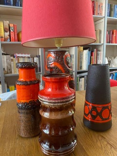 Seventies Vase ‘Pagoda’ made by Scheurich Keramik Germany