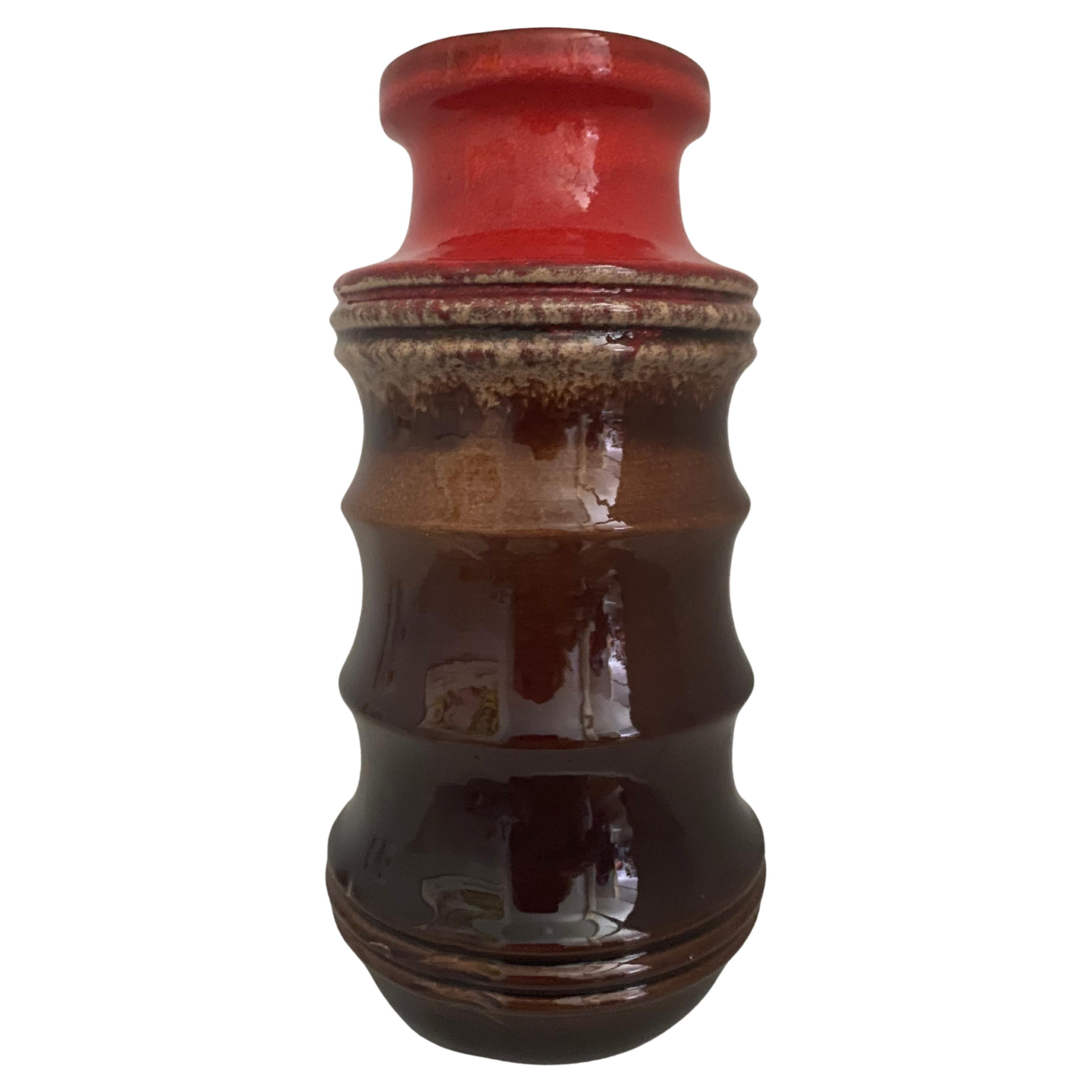 Seventies Vase ‘Pagoda’ made by Scheurich Keramik Germany