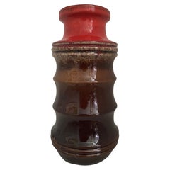 Seventies Vase ‘Pagoda’ made by Scheurich Keramik Germany
