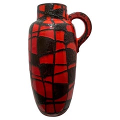 Seventies Vase “Spider web” made by Scheurich Keramik Germany