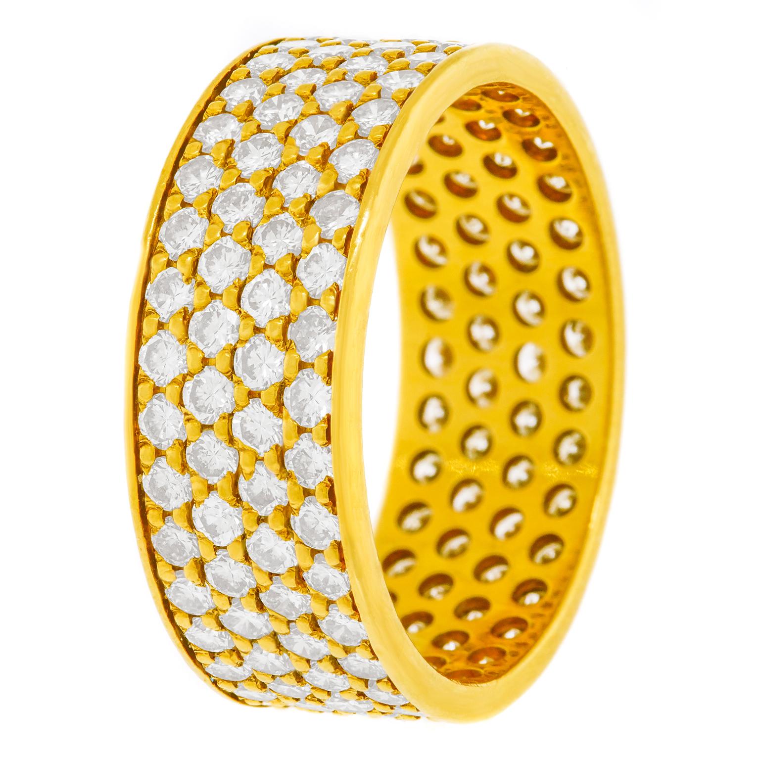 Breites Diamantband aus den siebziger Jahren (Brillantschliff)