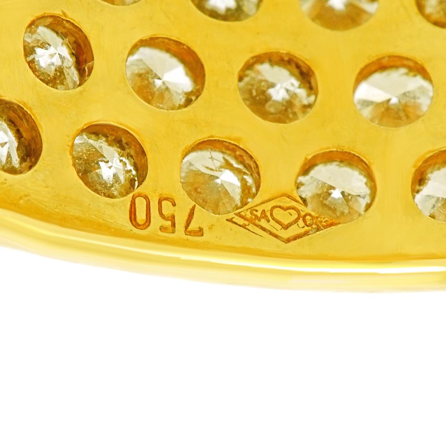 Breites Diamantband aus den siebziger Jahren für Damen oder Herren