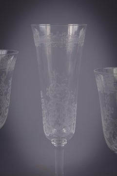 Seventy Piece Baccarat Glass Service, 20th Century