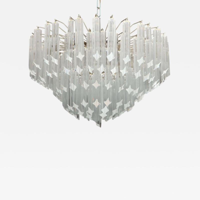 Italian Seven-Tier Venini Chandelier For Sale