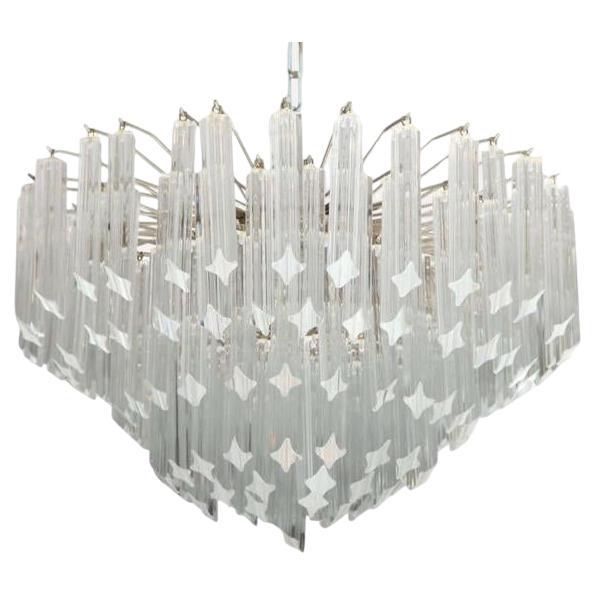 Seven-Tier Venini Chandelier For Sale