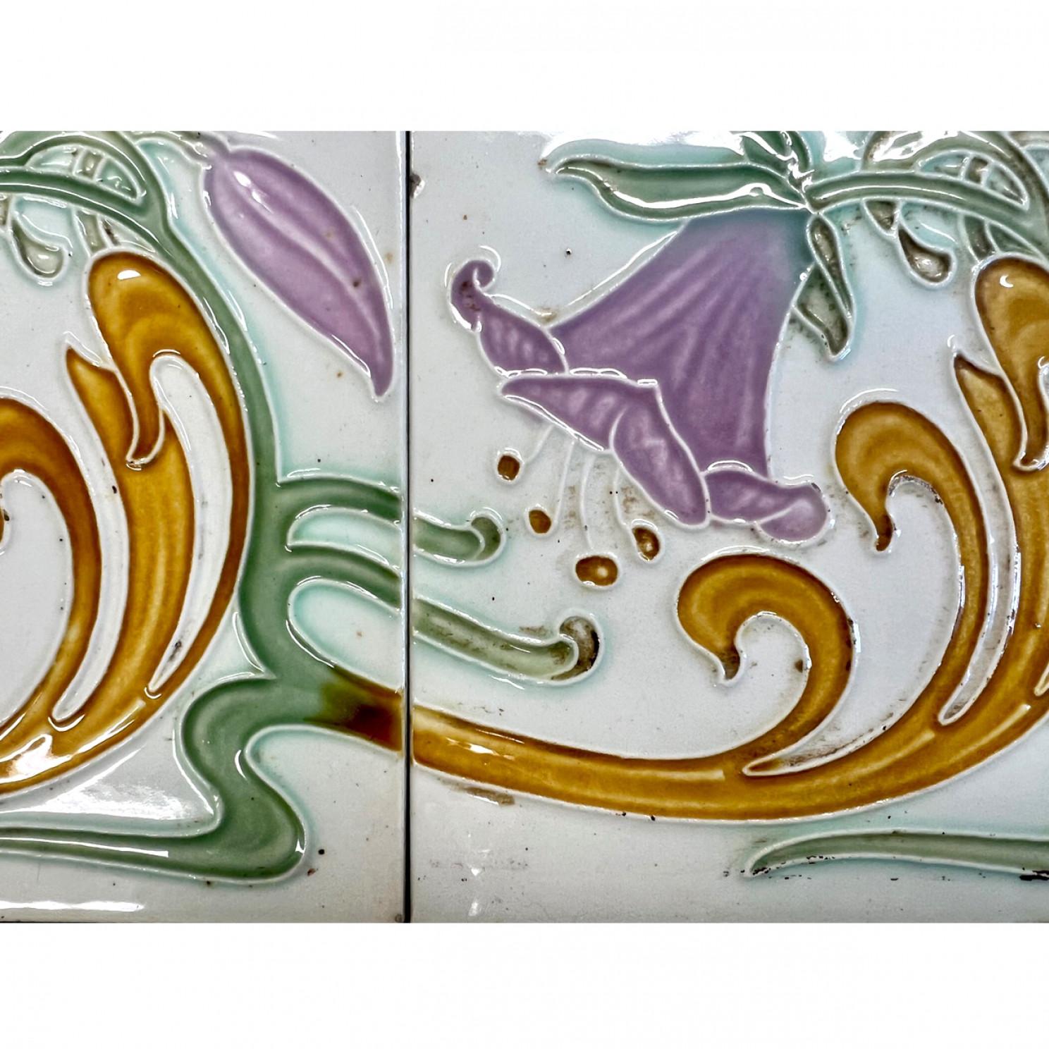 Ceramica Diverse piastrelle a rilievo antiche di Le Glaive, anni '20 in vendita