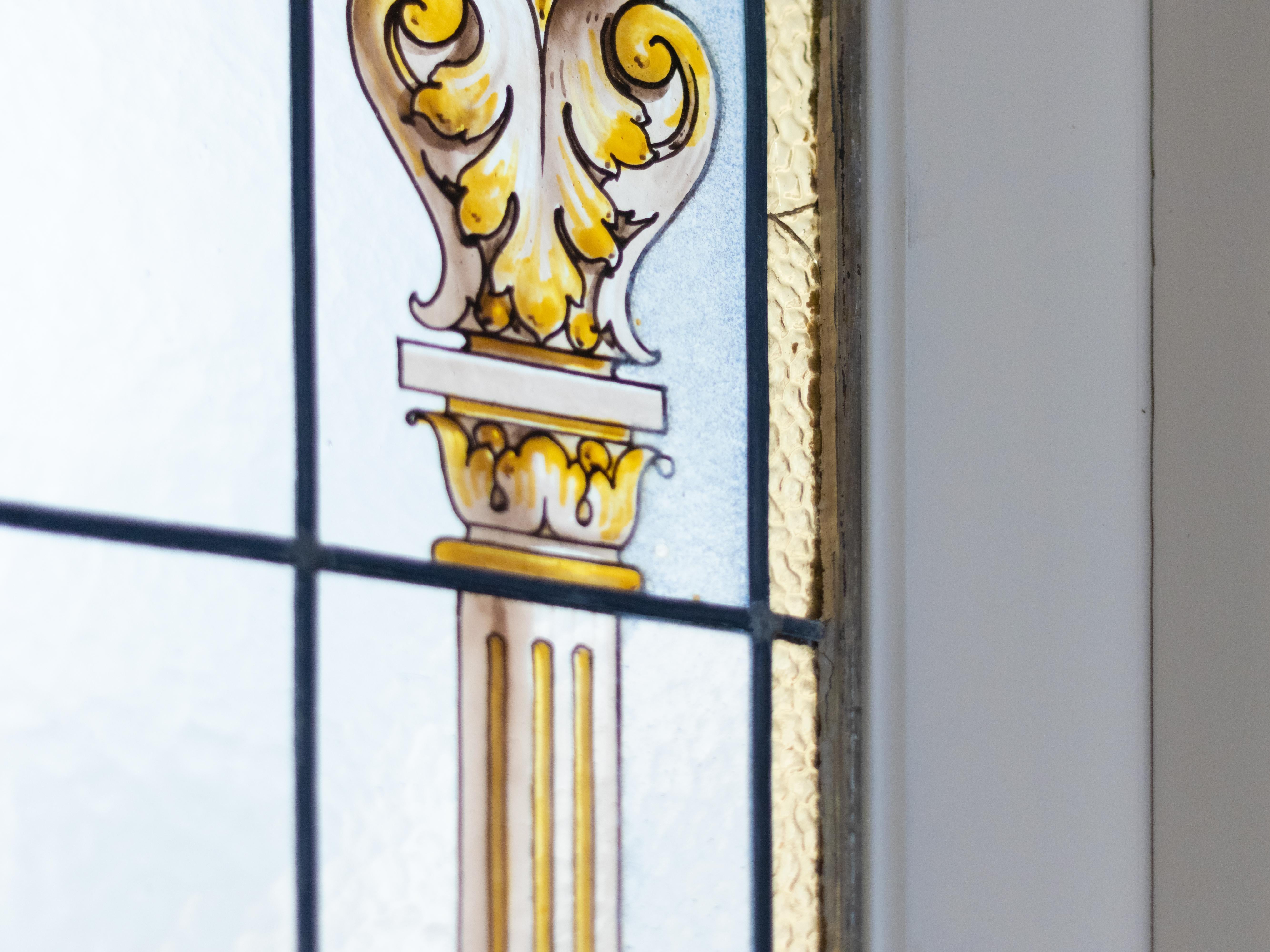 Several Art Nouveau Stained Glass Doors, Early 1900s, France For Sale 7