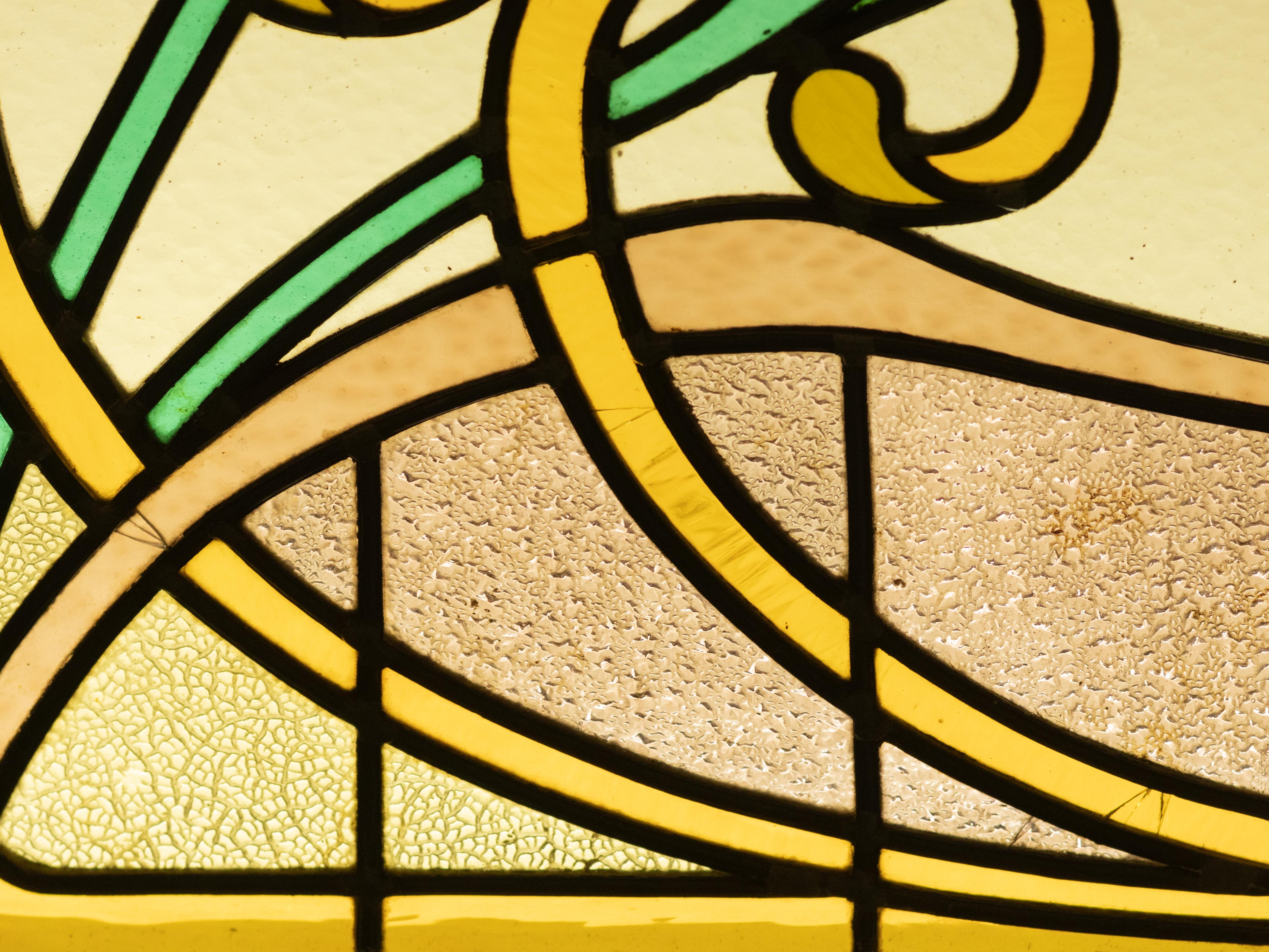 20th Century Several Art Nouveau Stained Glass Doors, Early 1900s, France For Sale
