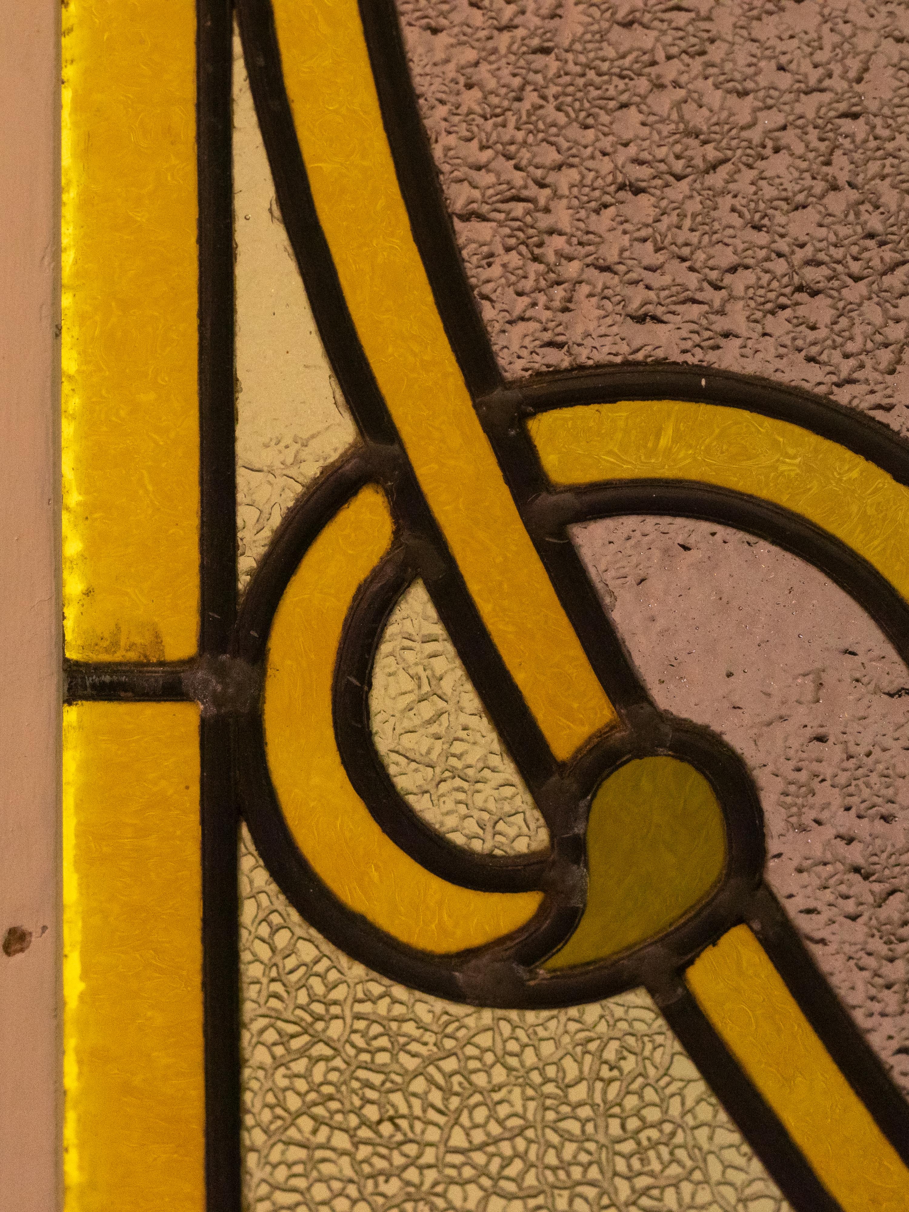 Several Art Nouveau Stained Glass Doors, Early 1900s, France For Sale 3