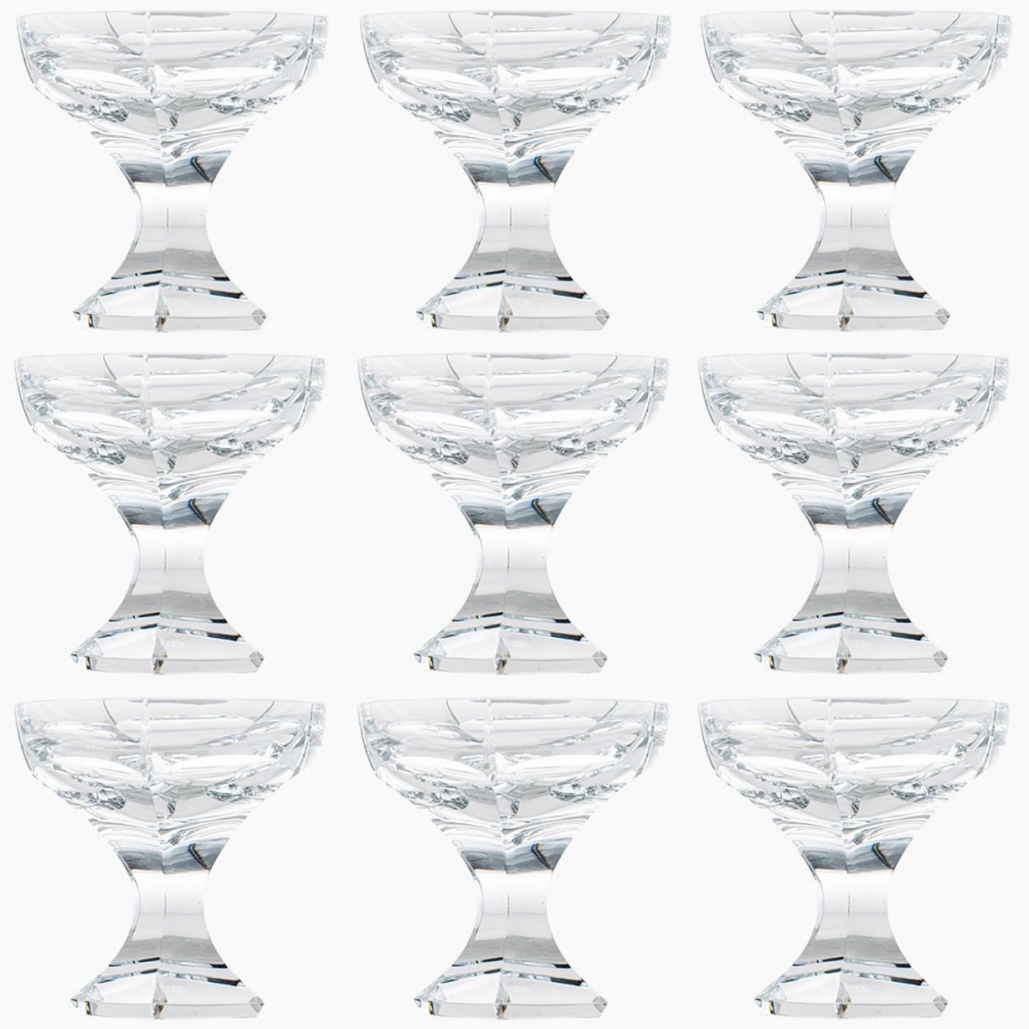 Mehrere Baccarat Kristall Quecksilber Champagner Coupe, Frankreich im Angebot 4