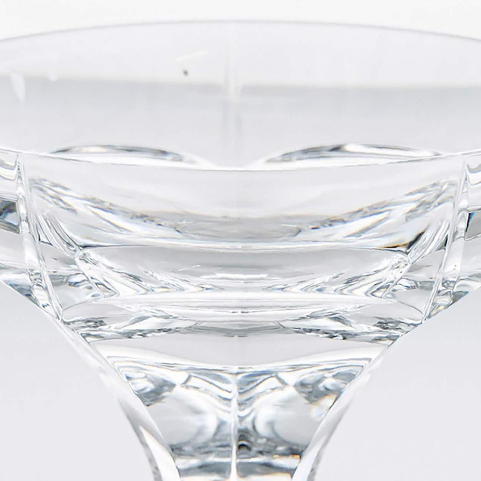 Mehrere Baccarat Kristall Quecksilber Champagner Coupe, Frankreich (Französisch) im Angebot