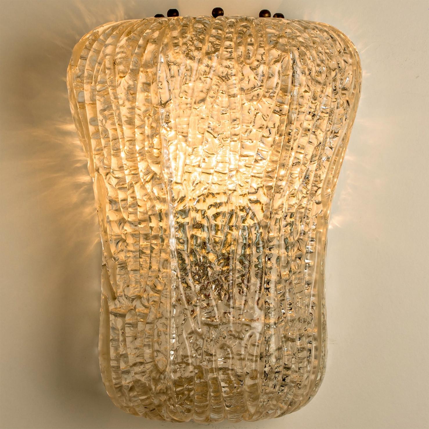 Italian Several Barovier&Toso Glass and Wall Sconces, Italy 1940s For Sale