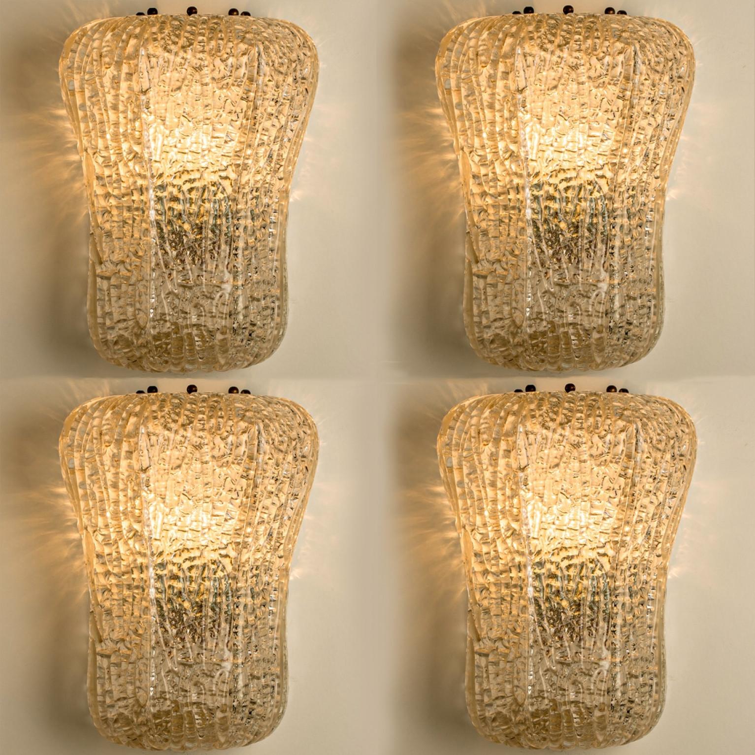 Altro Diverse lampade da parete e in vetro Barovier&Toso, Italia, anni '40 in vendita