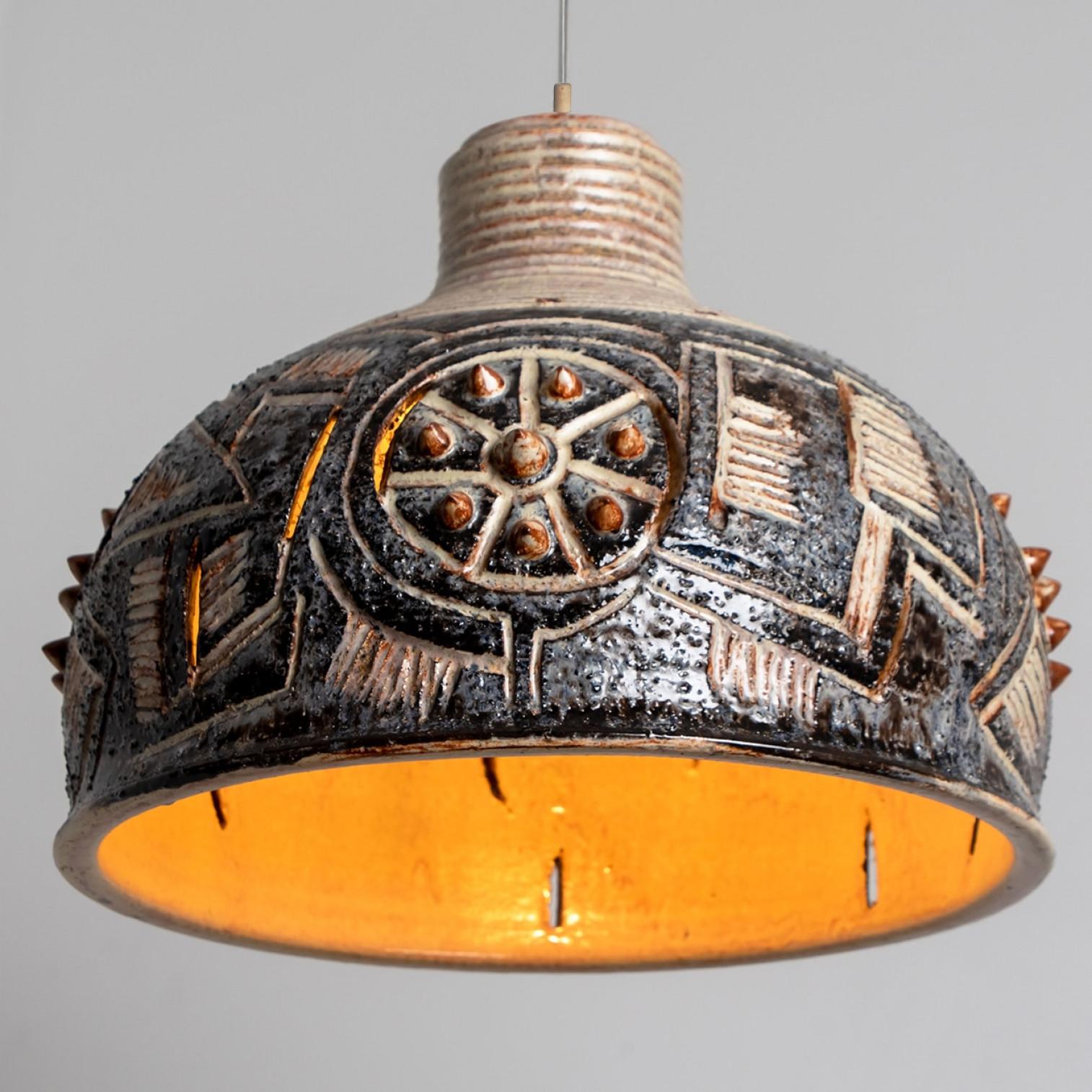 Danois Plusieurs Lights en céramique bleue, Danemark, 1970 en vente