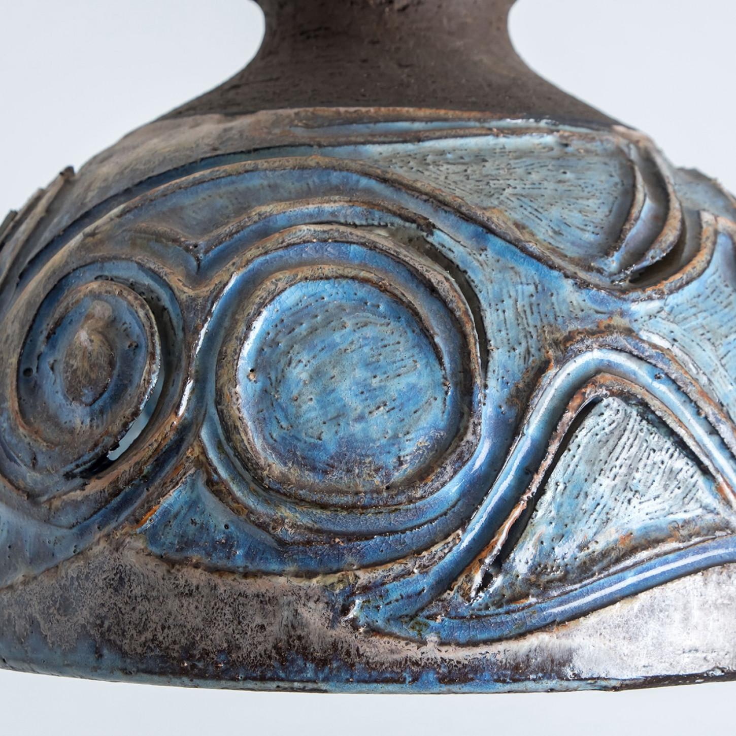 Plusieurs Lights en céramique bleue, Danemark, 1970 en vente 1