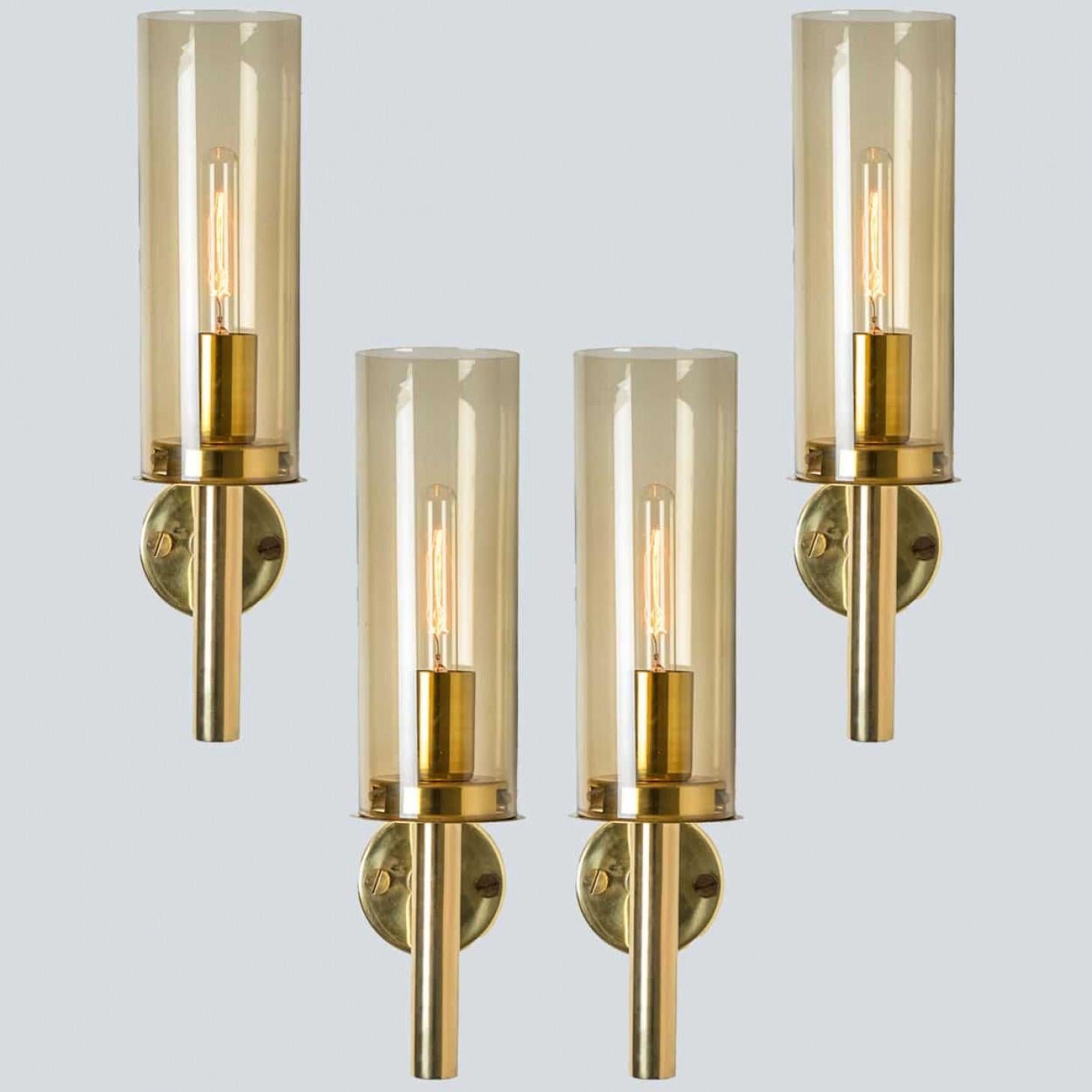 Several Brass and Glass Wall Lights, Hans Agne Jakobsson, 1960 For Sale 5