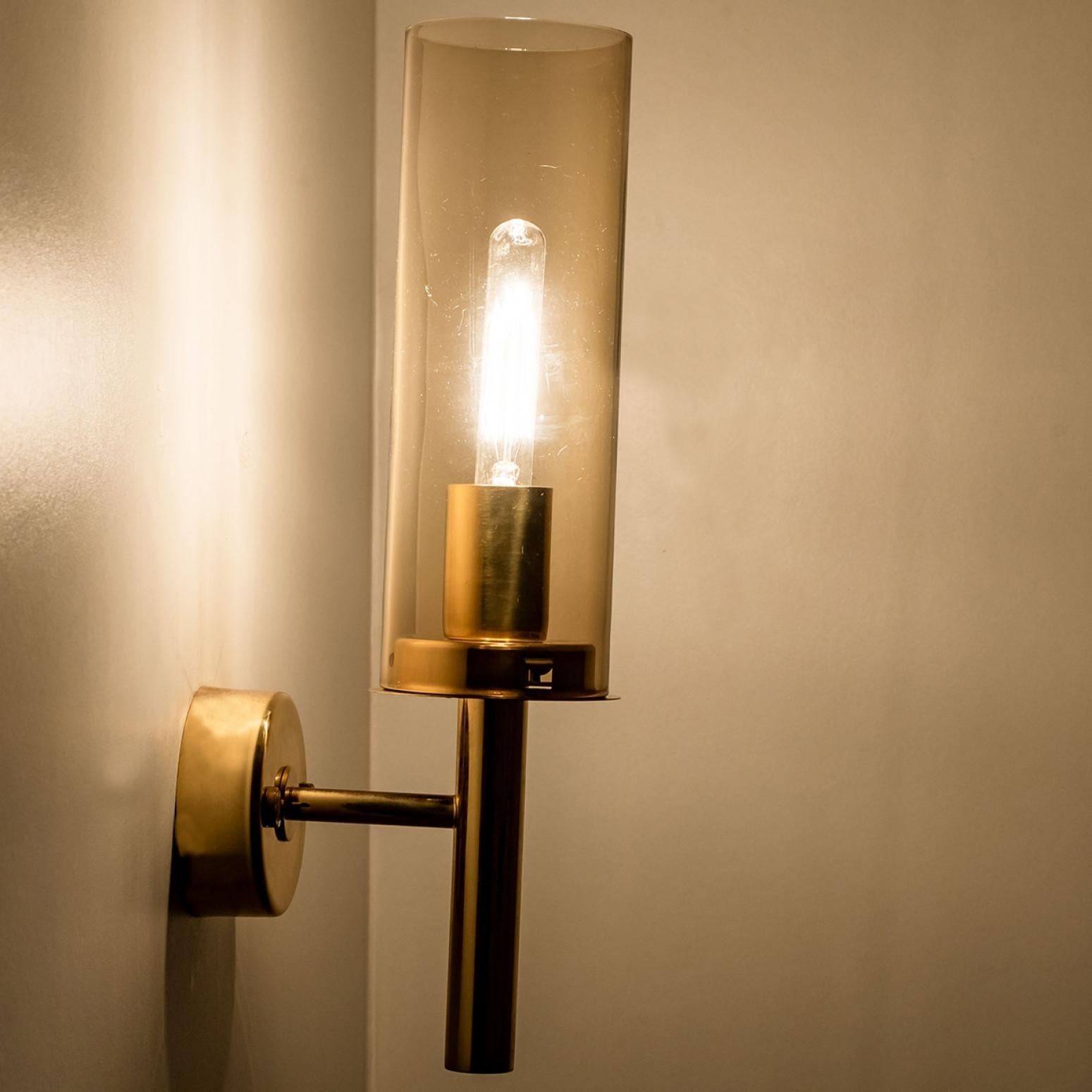 Several Brass and Glass Wall Lights, Hans Agne Jakobsson, 1960 For Sale 2