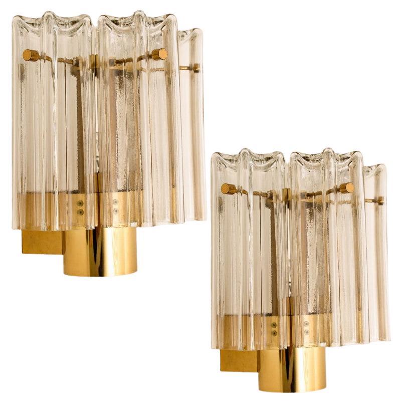 Plusieurs Lights en laiton et verre Hillebrand Allemagne, années 1960