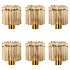 Plusieurs Lights en laiton et verre Hillebrand Allemagne, années 1960