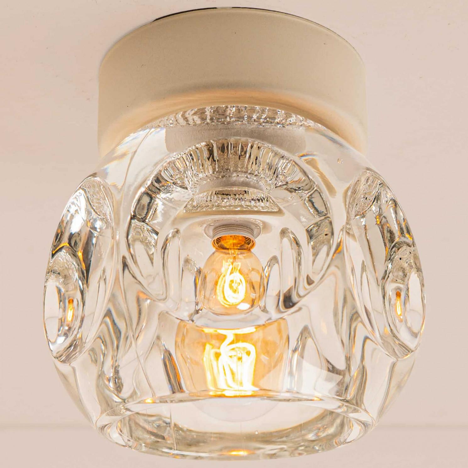 Several Brass Wall Sconces Flush Mounts Cosack Lights, Germany, 1970s For Sale 3