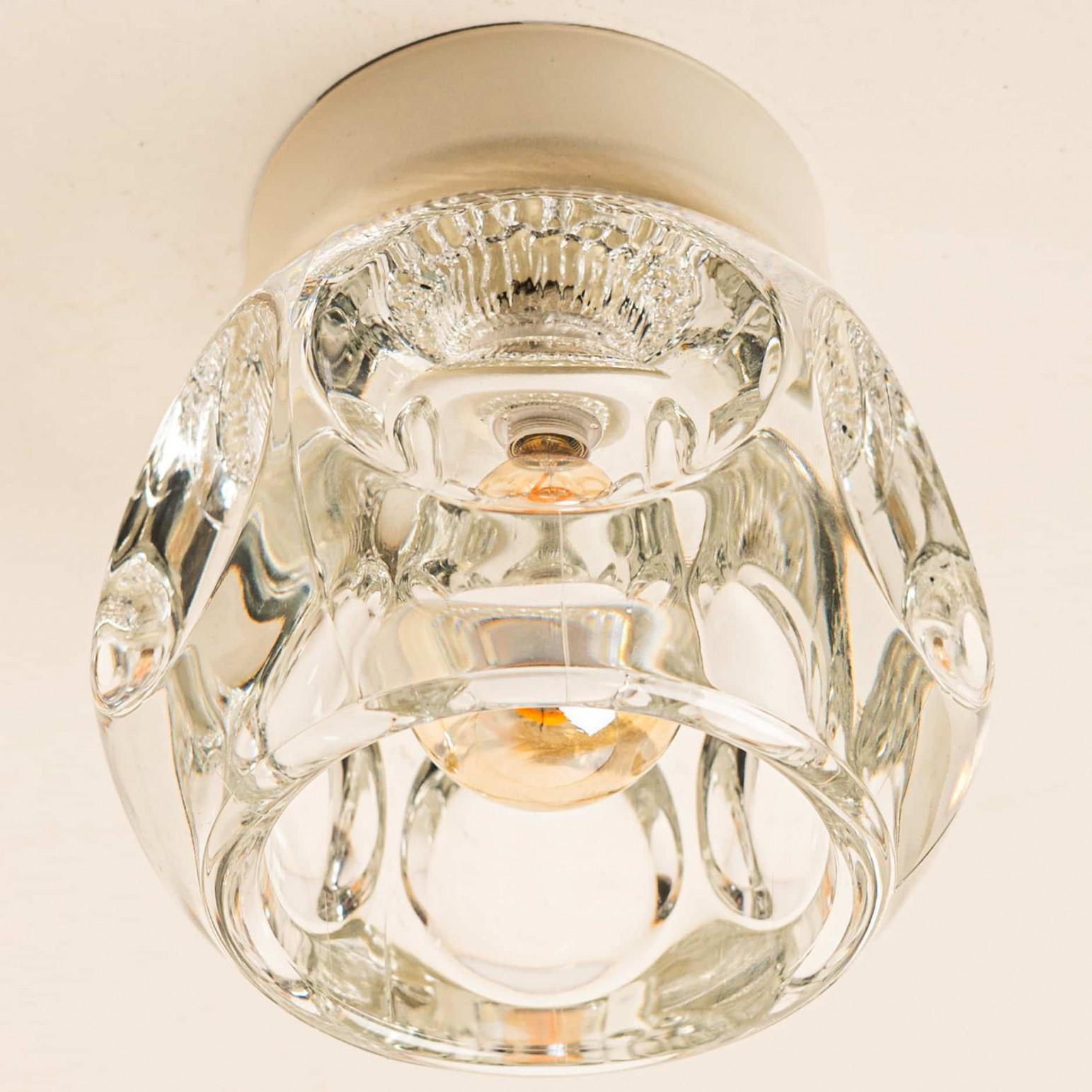 Plusieurs appliques murales en laiton encastrées Cosack Lights, Allemagne, 1970 en vente 2