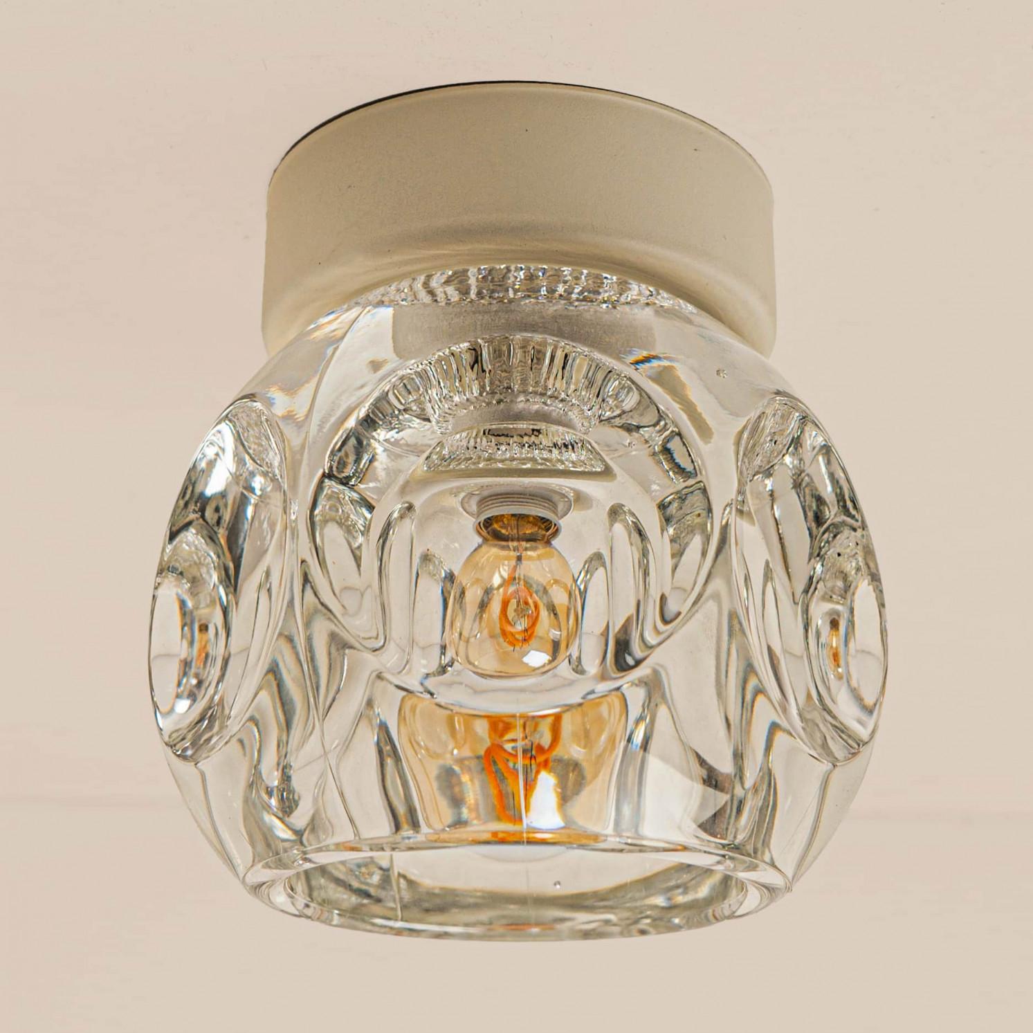 Plusieurs appliques murales en laiton encastrées Cosack Lights, Allemagne, 1970 en vente 5