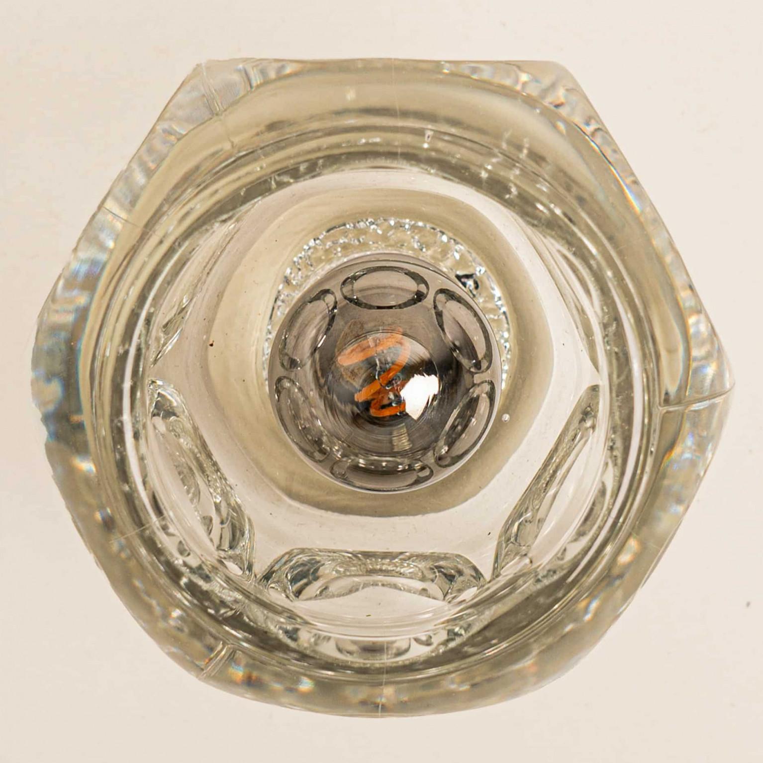 Allemand Plusieurs appliques murales en laiton encastrées Cosack Lights, Allemagne, 1970 en vente